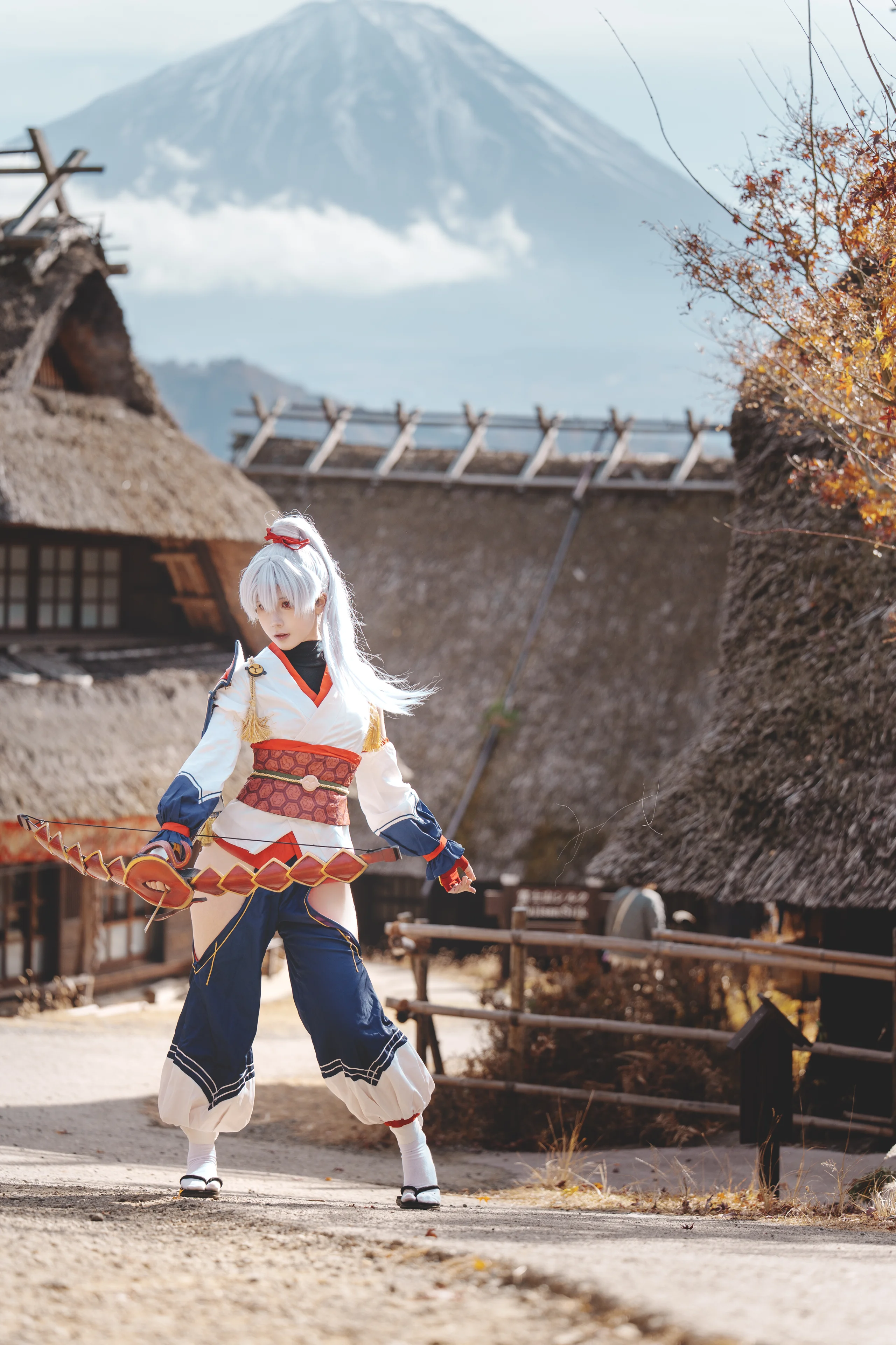 【巴御前cos】FGO一骑当千的英灵降临现实，雪山与水畔的飒爽魅力 - 第 1 张