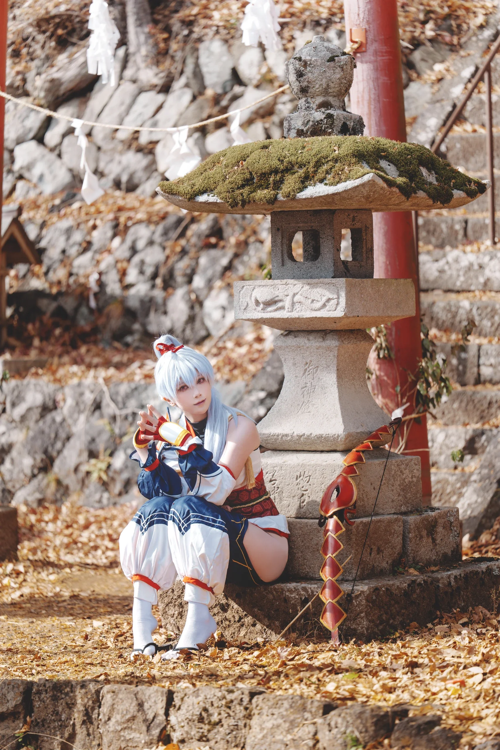【巴御前cos】FGO一骑当千的英灵降临现实，雪山与水畔的飒爽魅力 - 第 11 张