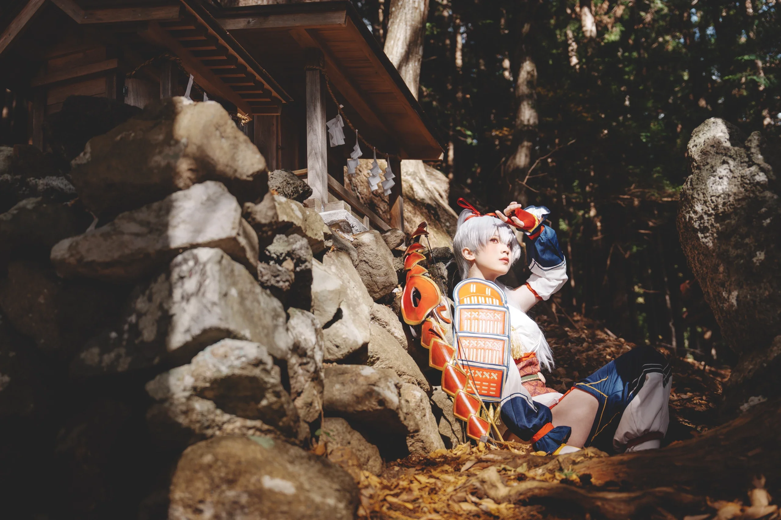 【巴御前cos】FGO一骑当千的英灵降临现实，雪山与水畔的飒爽魅力 - 第 14 张