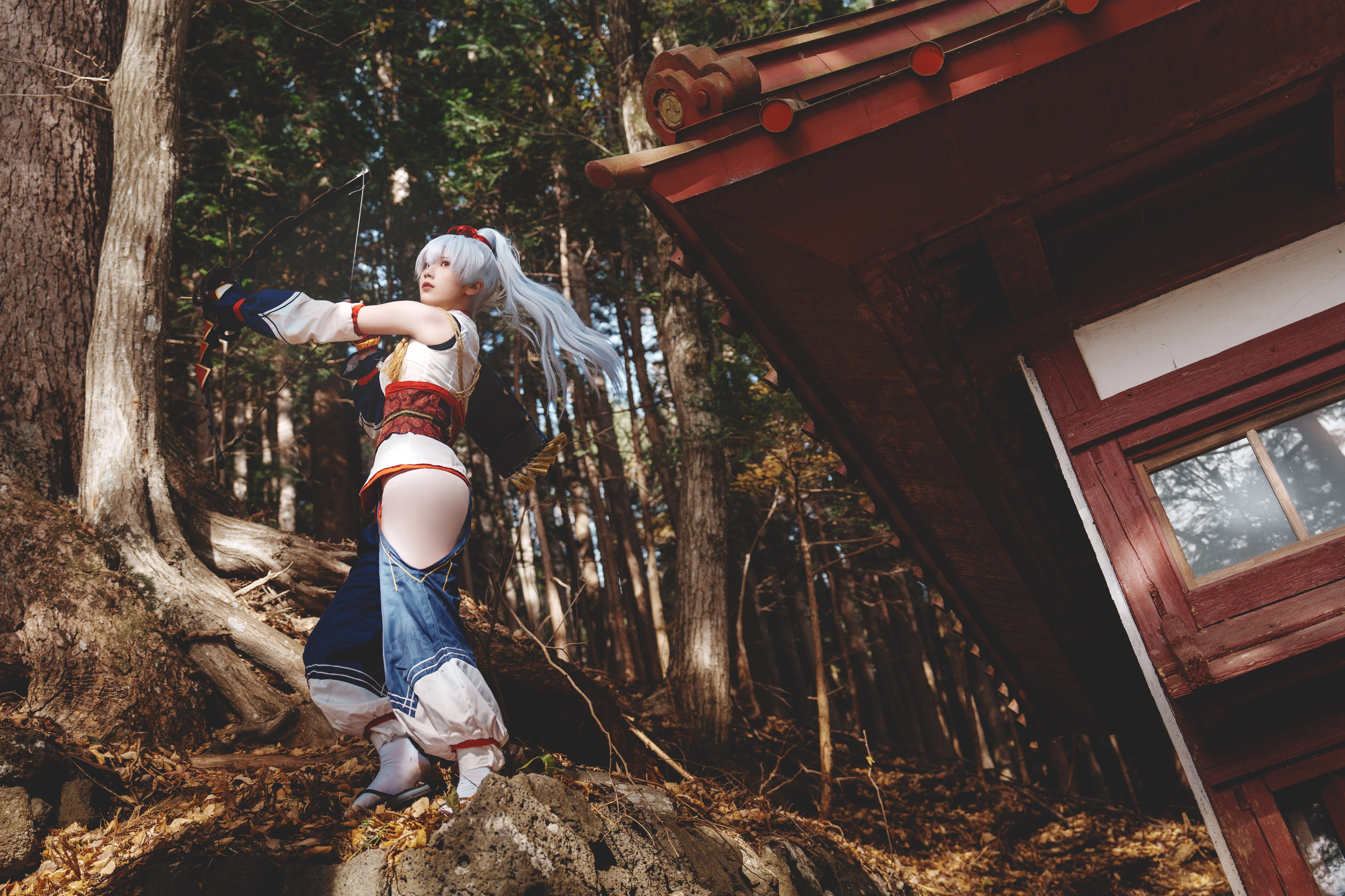 【巴御前cos】FGO一骑当千的英灵降临现实，雪山与水畔的飒爽魅力 - 第 15 张