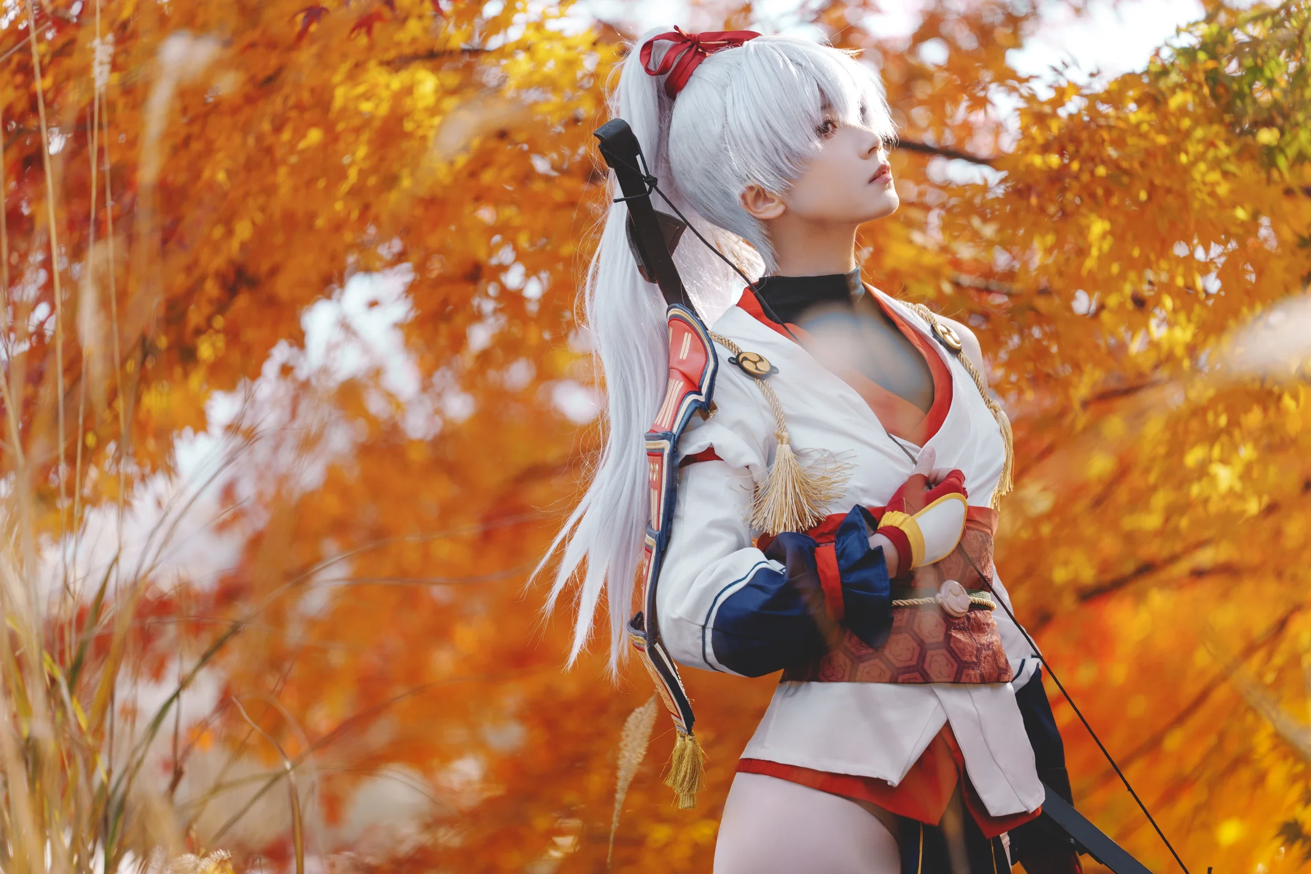 【巴御前cos】FGO一骑当千的英灵降临现实，雪山与水畔的飒爽魅力 - 第 16 张