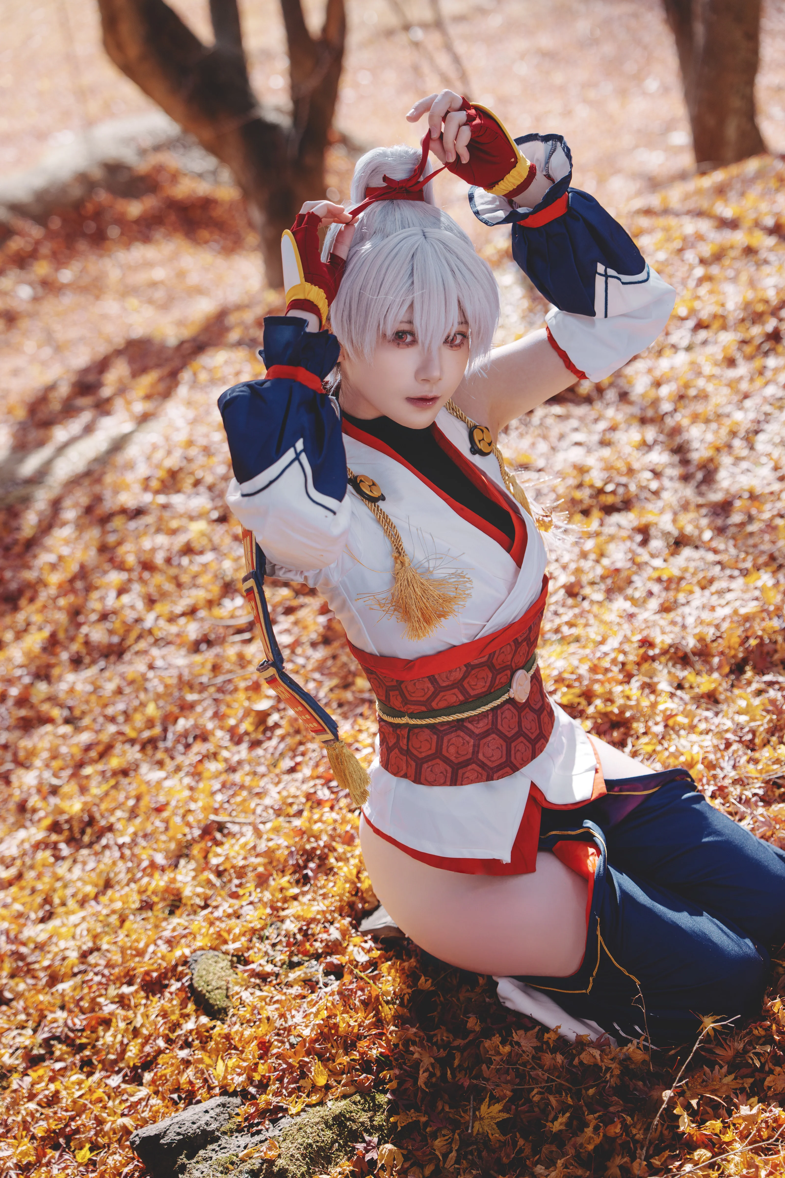 【巴御前cos】FGO一骑当千的英灵降临现实，雪山与水畔的飒爽魅力 - 第 17 张