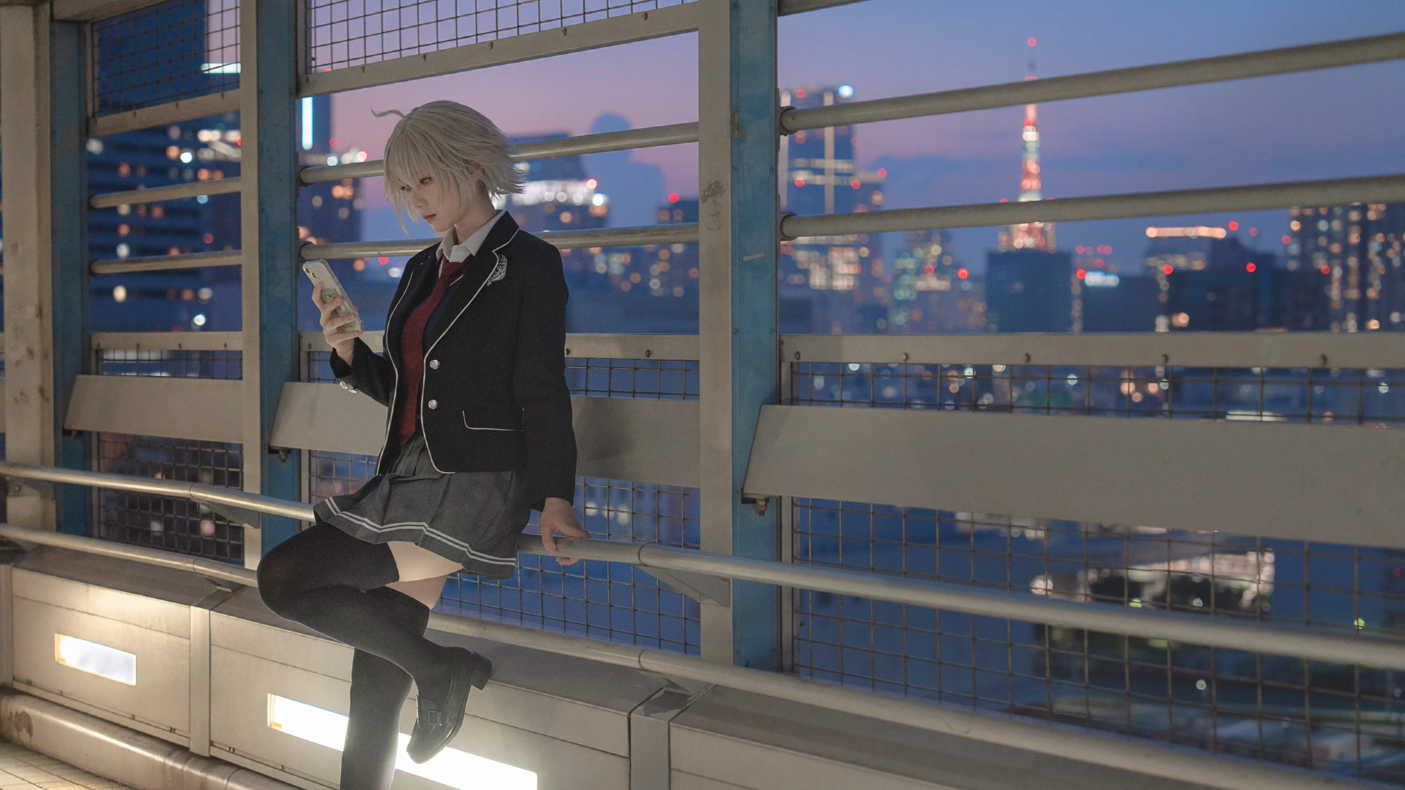 蓝调时刻下，cosplay与静谧光影的相遇 - 第 8 张
