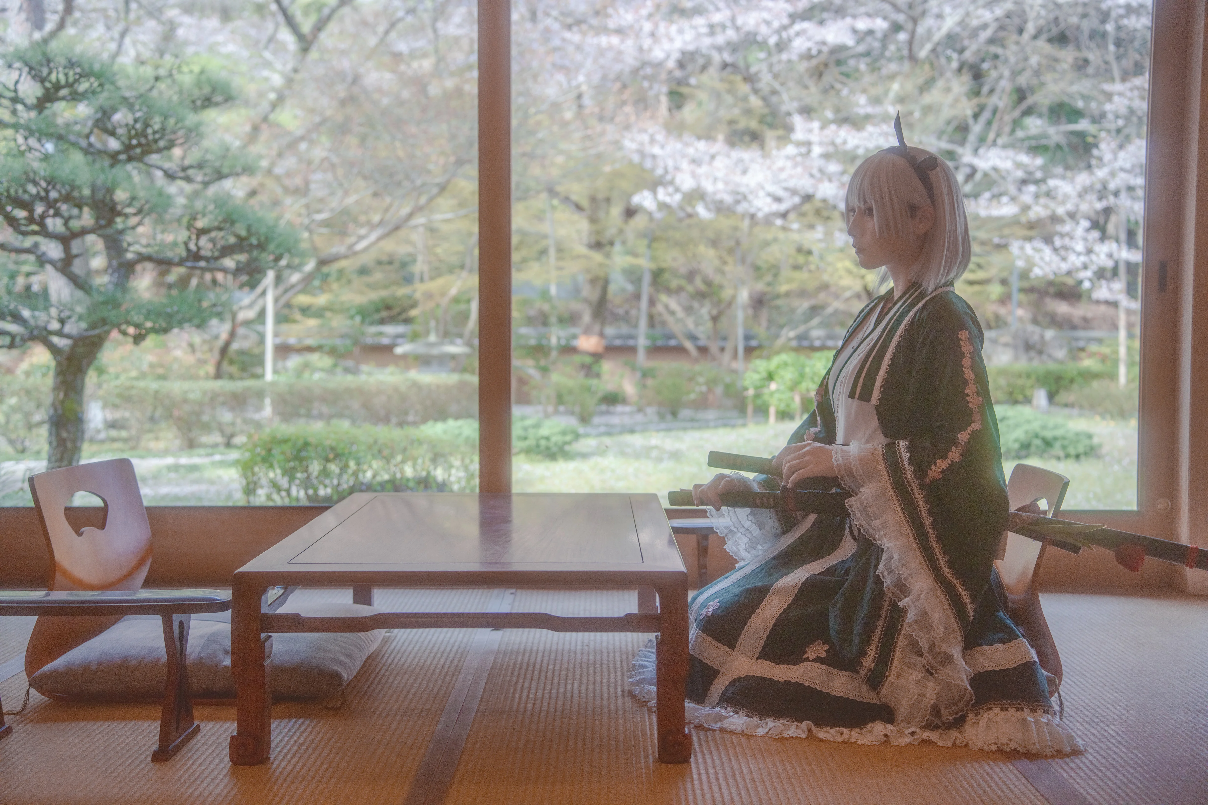 【魂魄妖夢cos】東方Project，白玉樓下的春日揮刀與靜謐瞬間 - 第 8 張