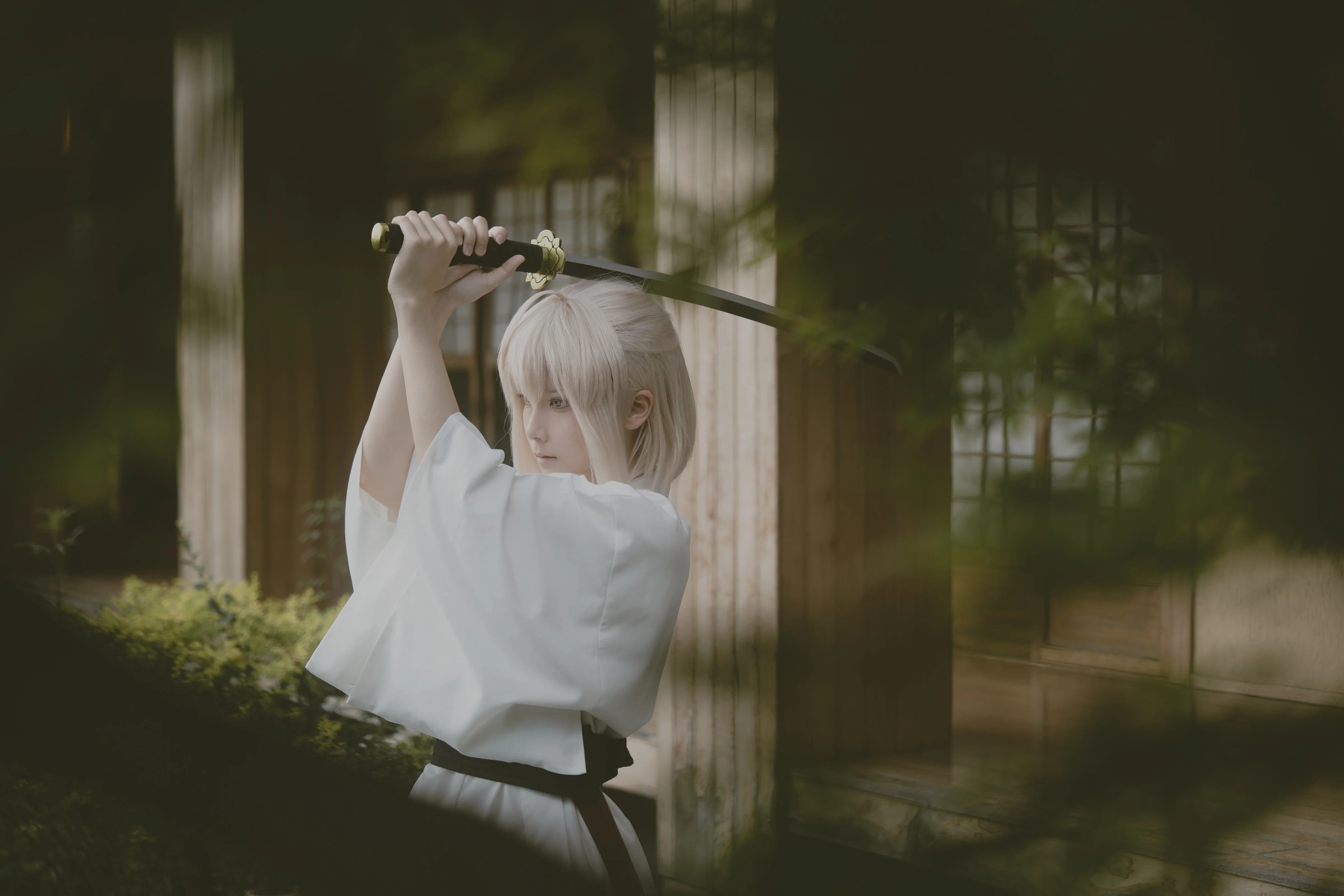 【沖田總司cos】薄暮庭院下，揮劍的瞬間。 - 第 7 張
