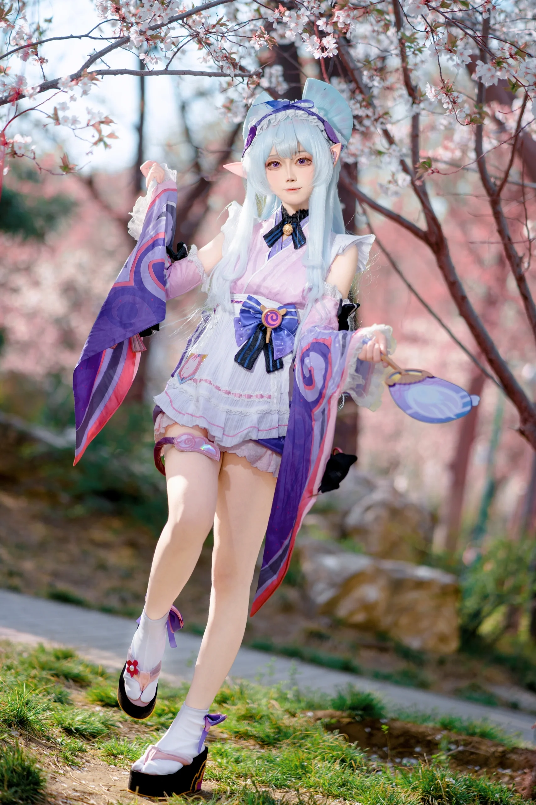 【夢見月瑞希cos】原神啟動，玉淵潭櫻花下的春日夢幻 - 第 2 張