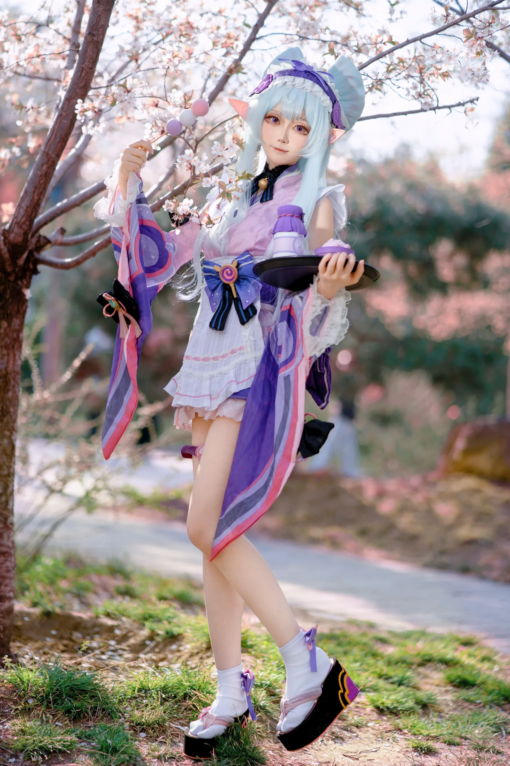 【夢見月瑞希cos】原神啟動，玉淵潭櫻花下的春日夢幻 - 第 4 張