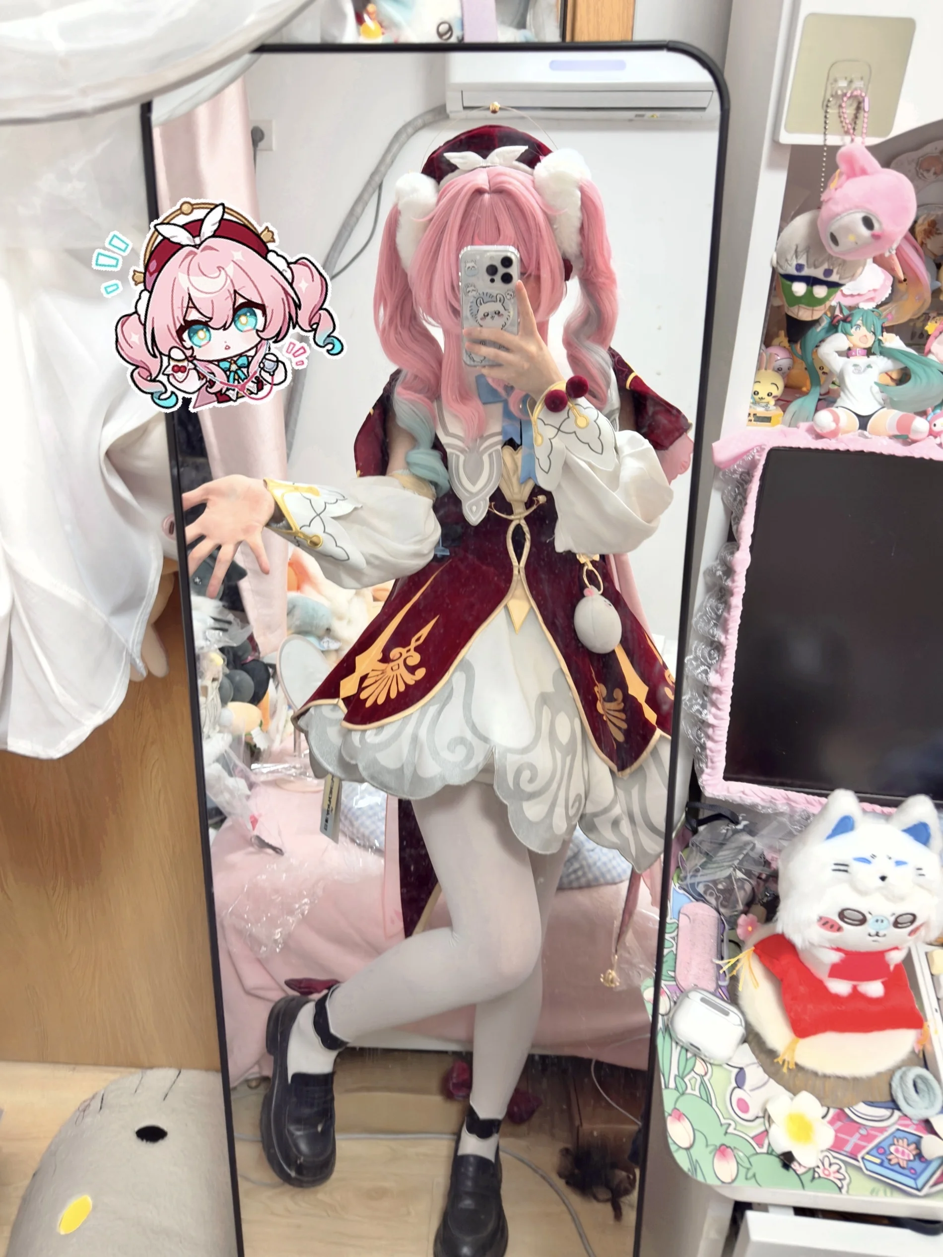 [Hyacinthia Cosplay] Honkai: Star Rail—Absolutely In Love with This Pink Twin-Tails Look - Image 1