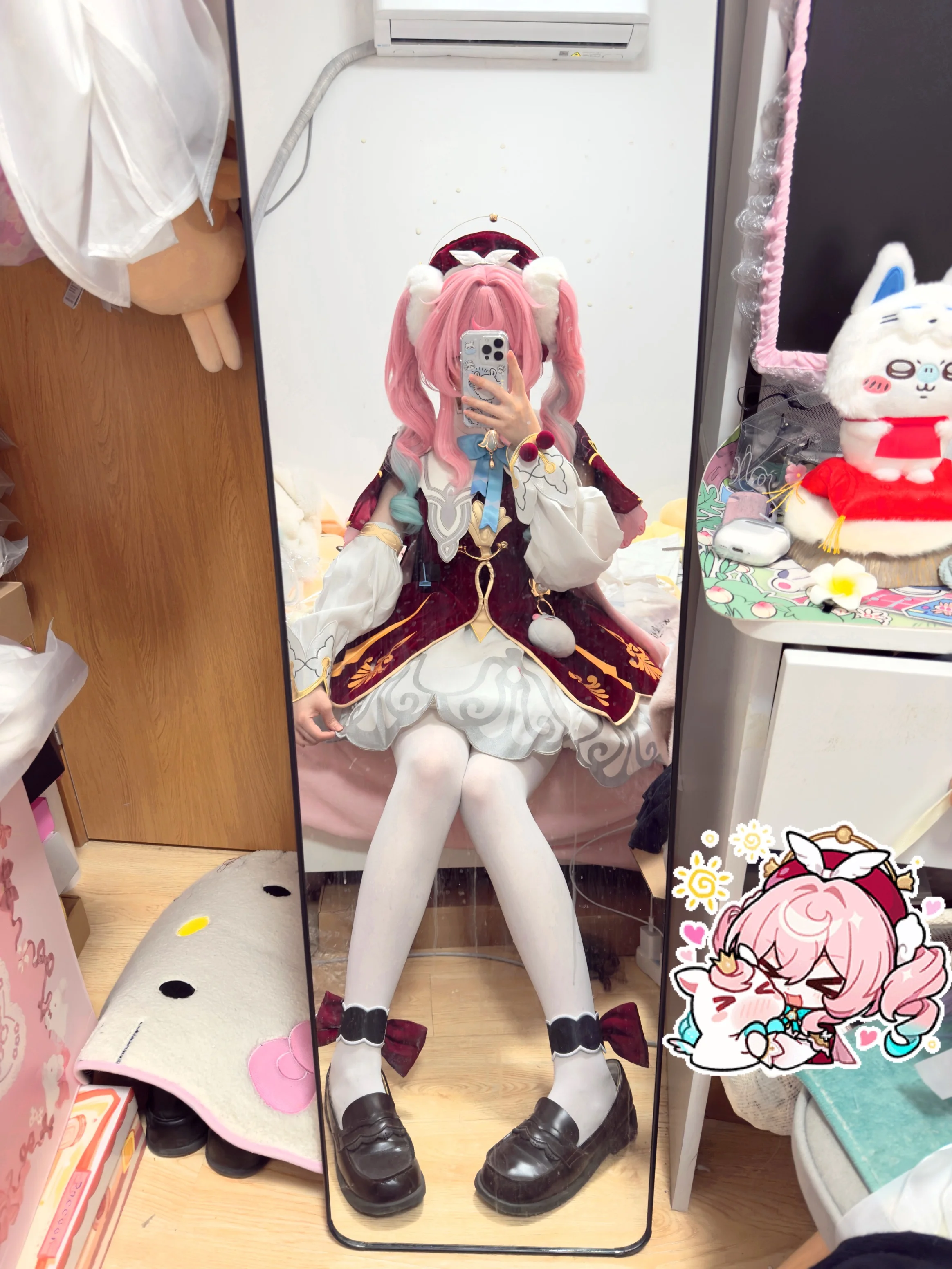 【风堇cos】崩坏星穹铁道，这套粉色双马尾造型真的爱了