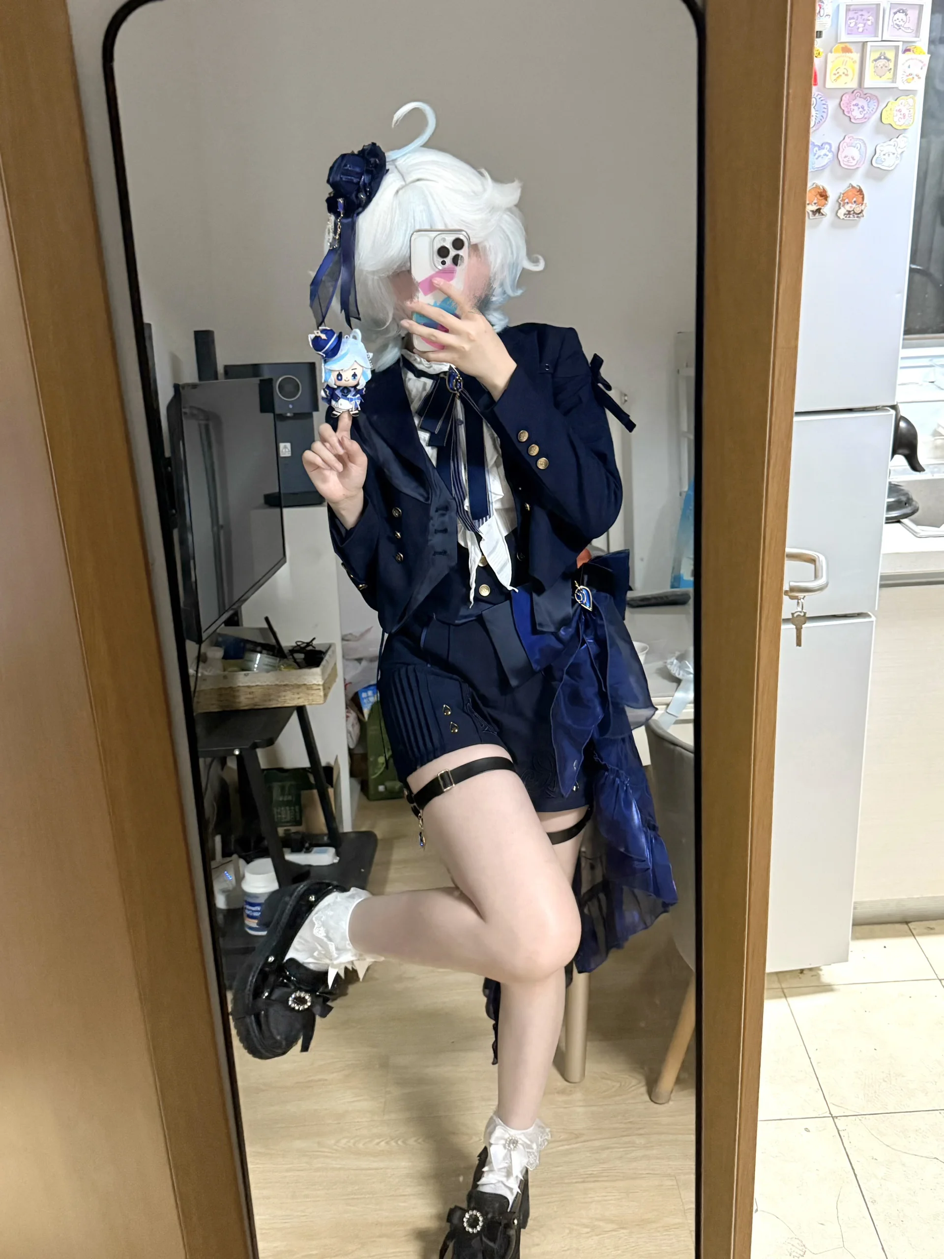 【芙宁娜cos】蓝色的生日序曲，原神印象服试衣记录