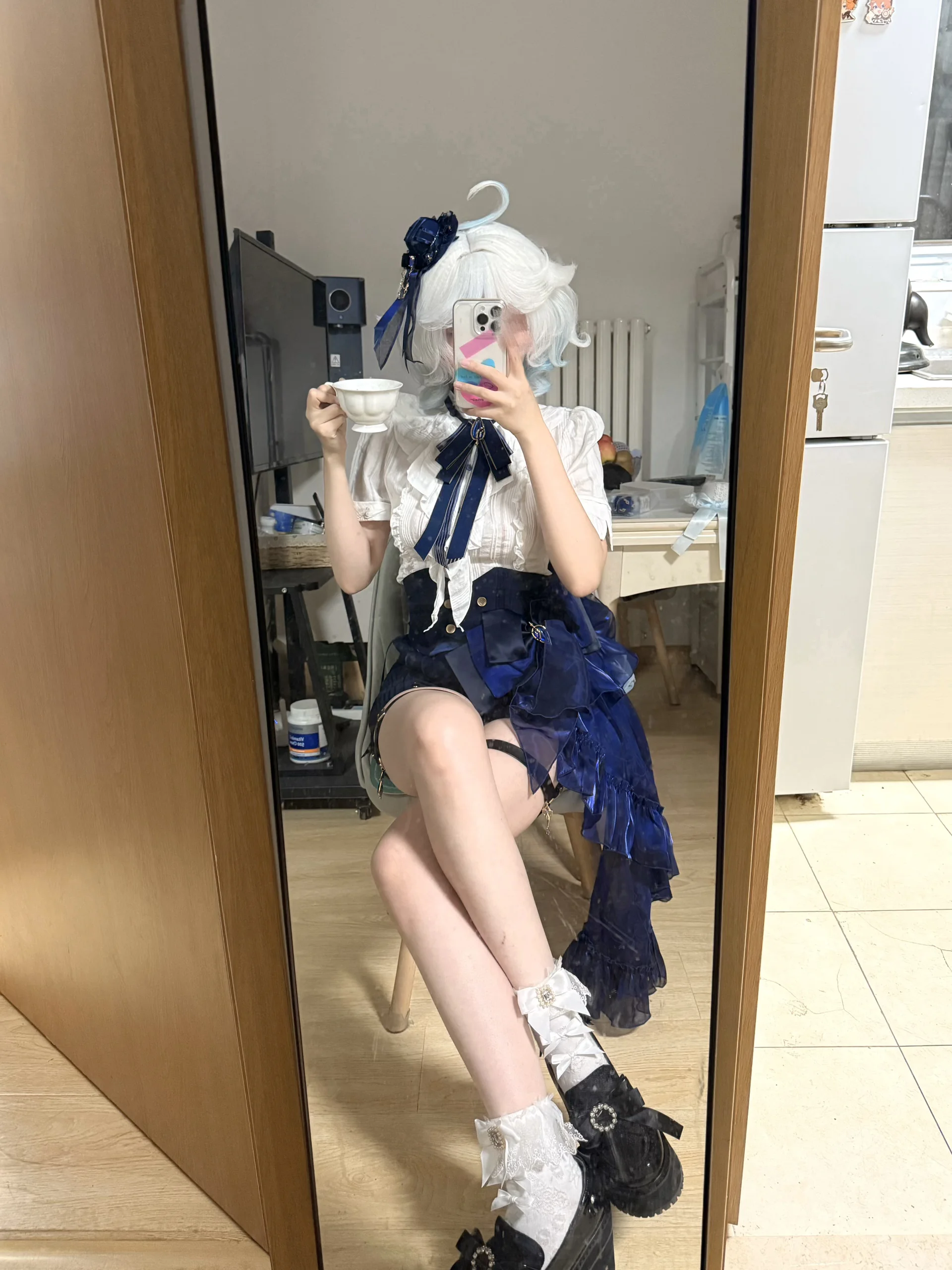 【芙宁娜cos】蓝色的生日序曲，原神印象服试衣记录 - 第 2 张