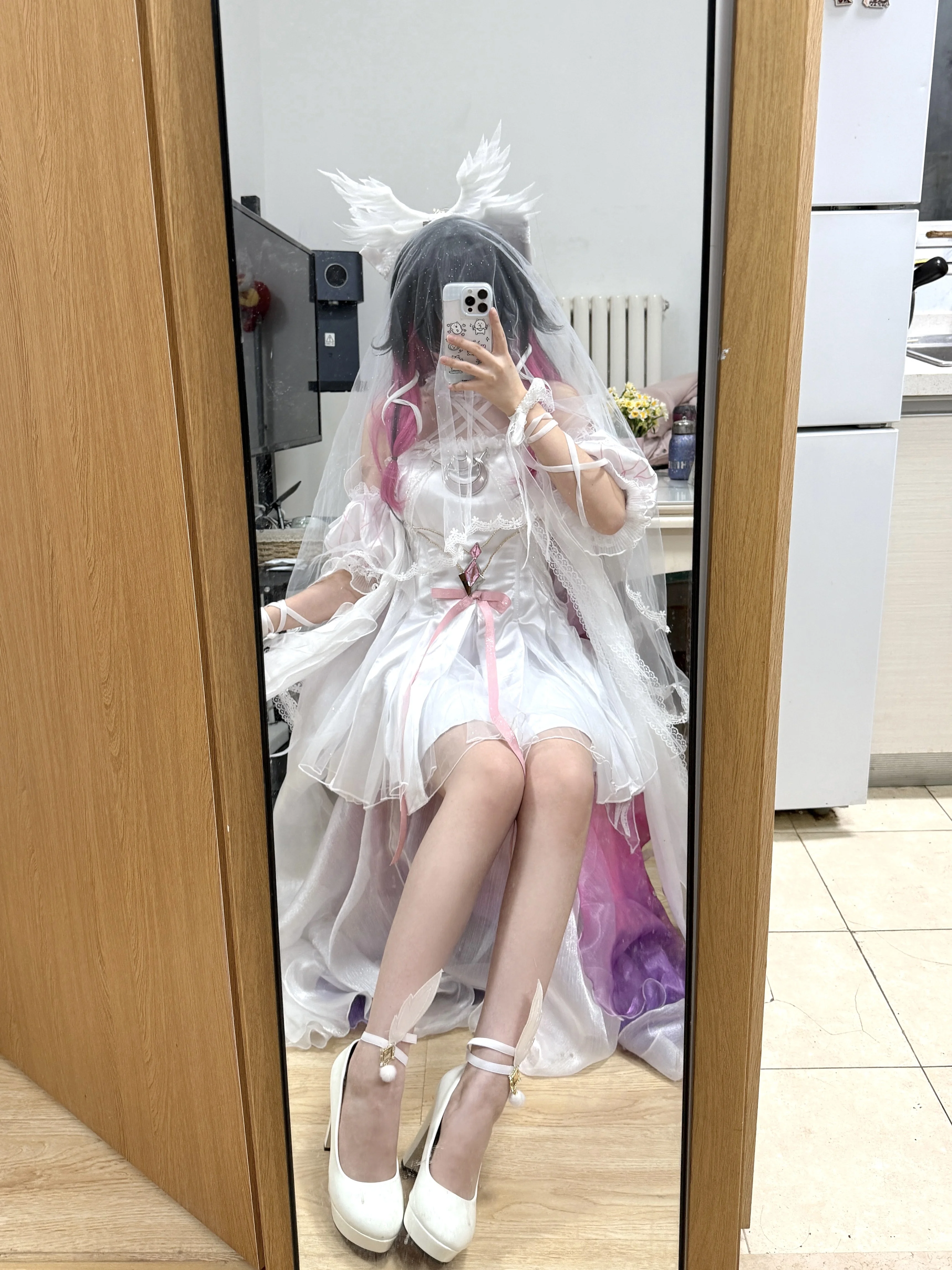 【哥伦比娅cos】原神愚人众少女的试衣记录