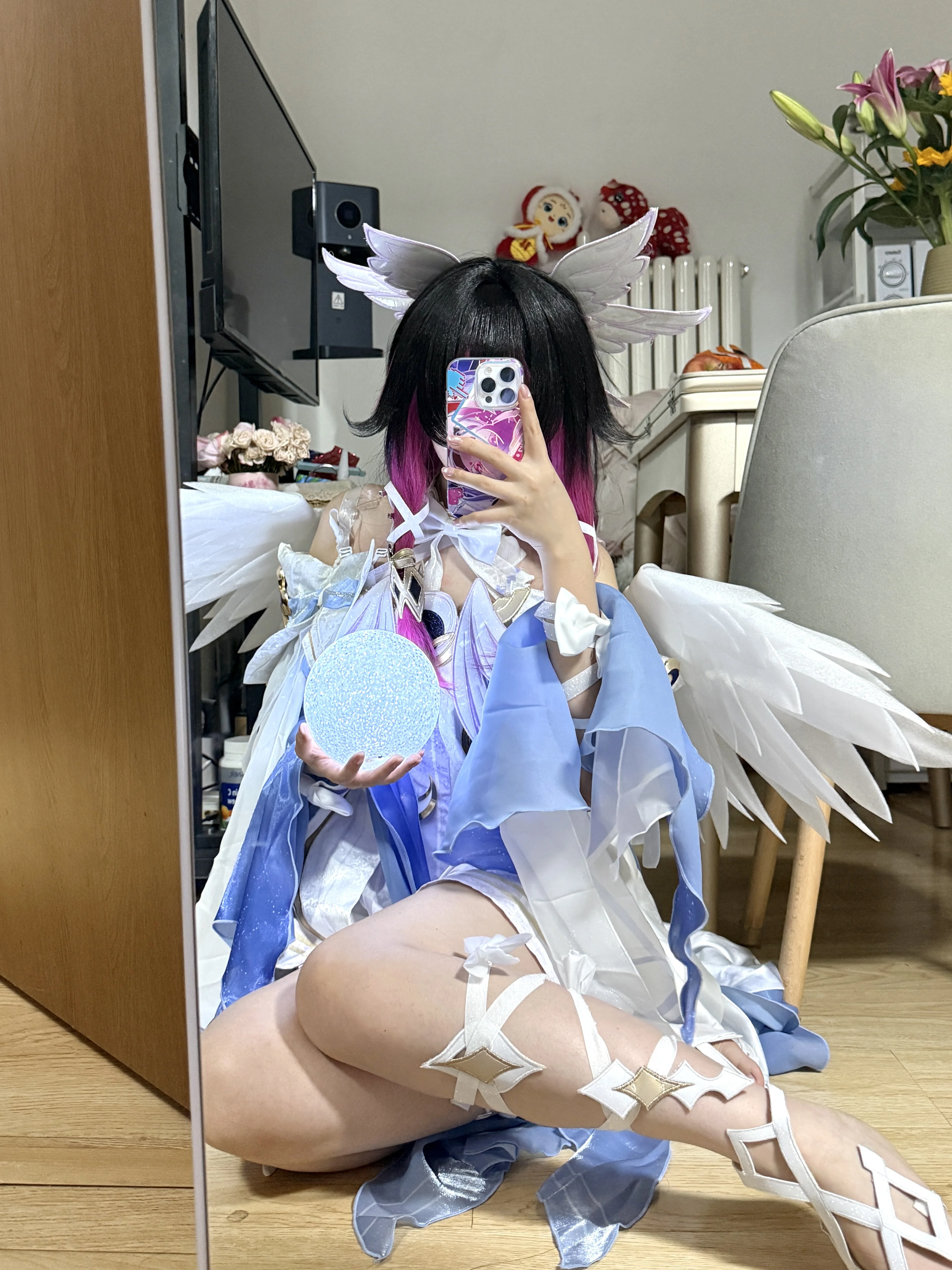 【哥伦比娅cos】原神少女的试衣难题与漫展担忧 - 第 1 张