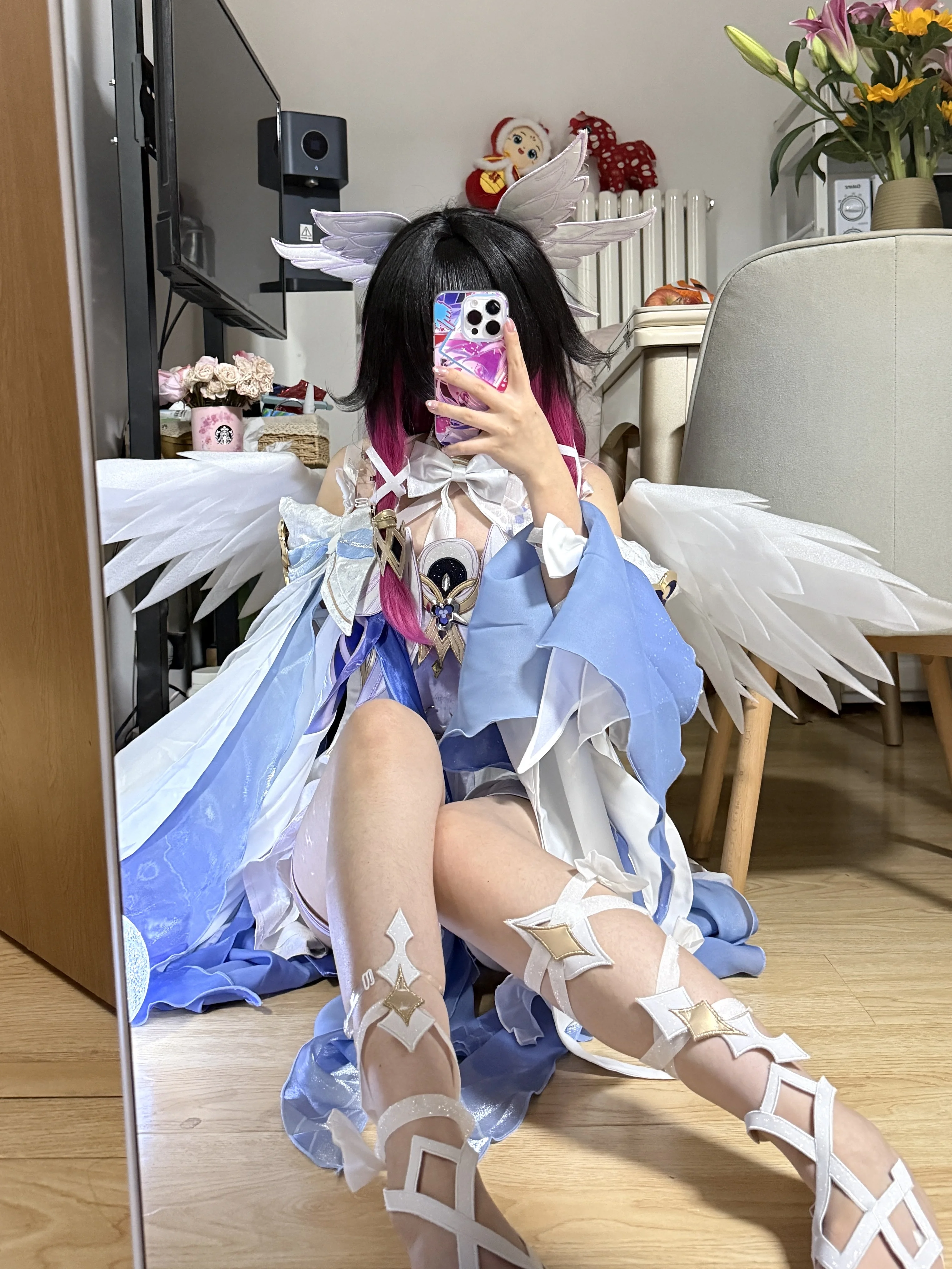 【哥伦比娅cos】原神少女的试衣难题与漫展担忧