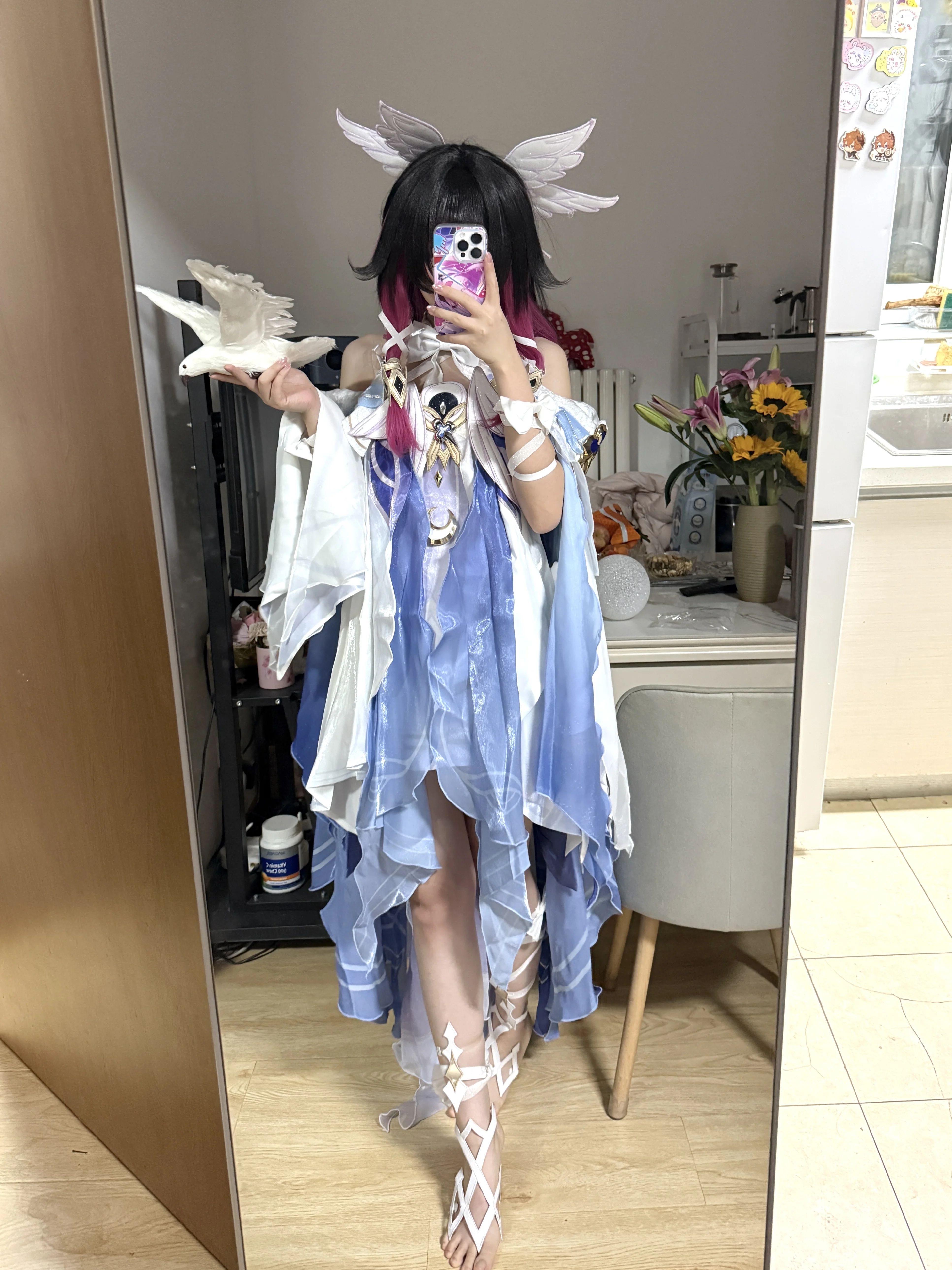 【哥伦比娅cos】原神少女的试衣难题与漫展担忧 - 第 4 张