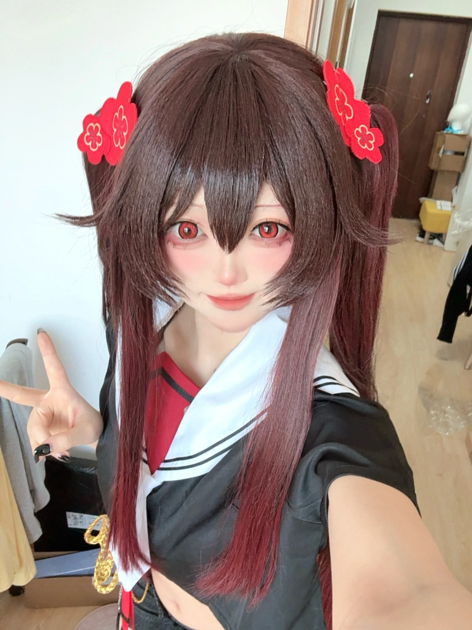 【胡桃cos】原神，滑板與同人設的街頭演繹