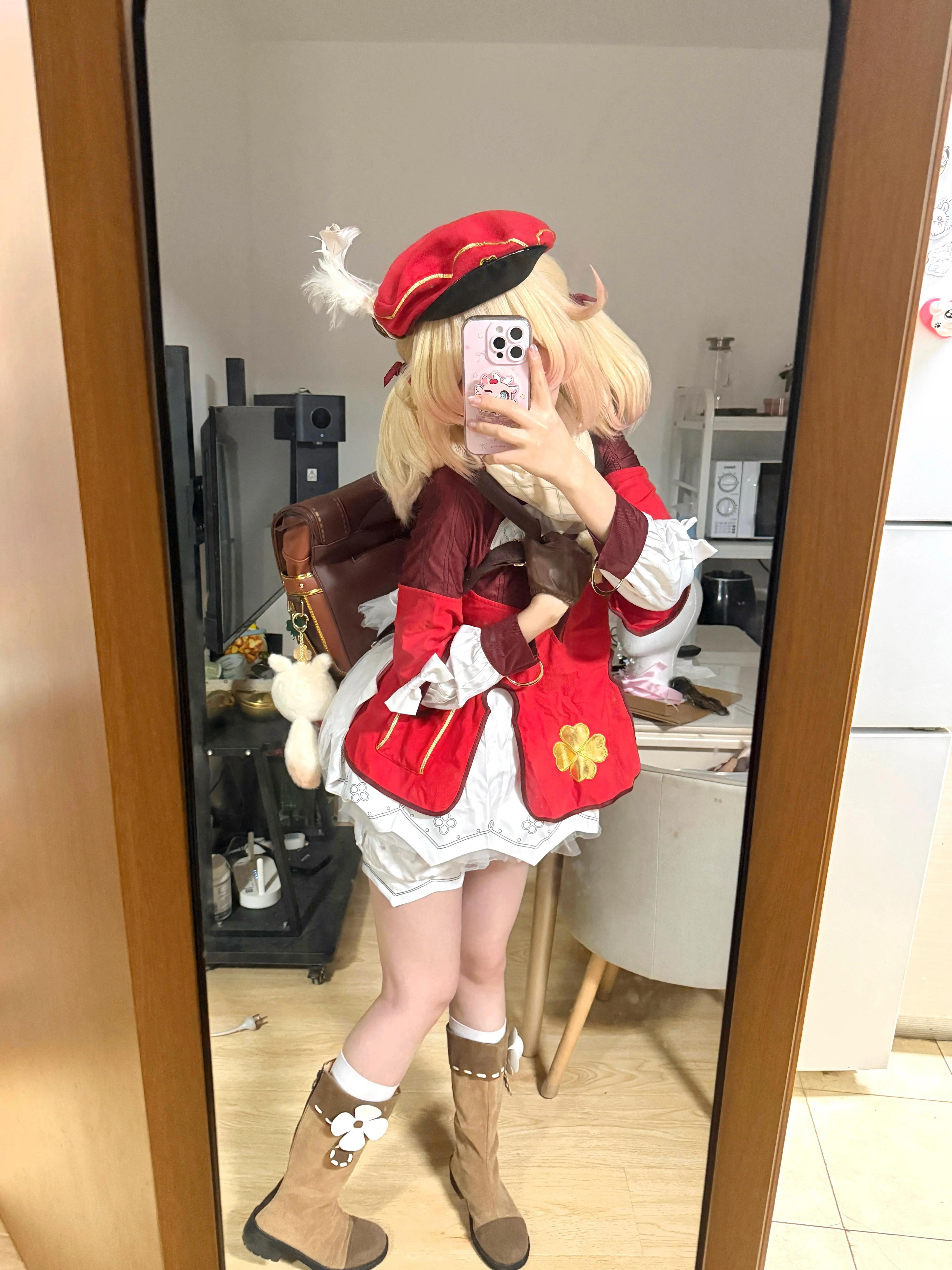 【可莉cos】原神联动，火花骑士的日常分享