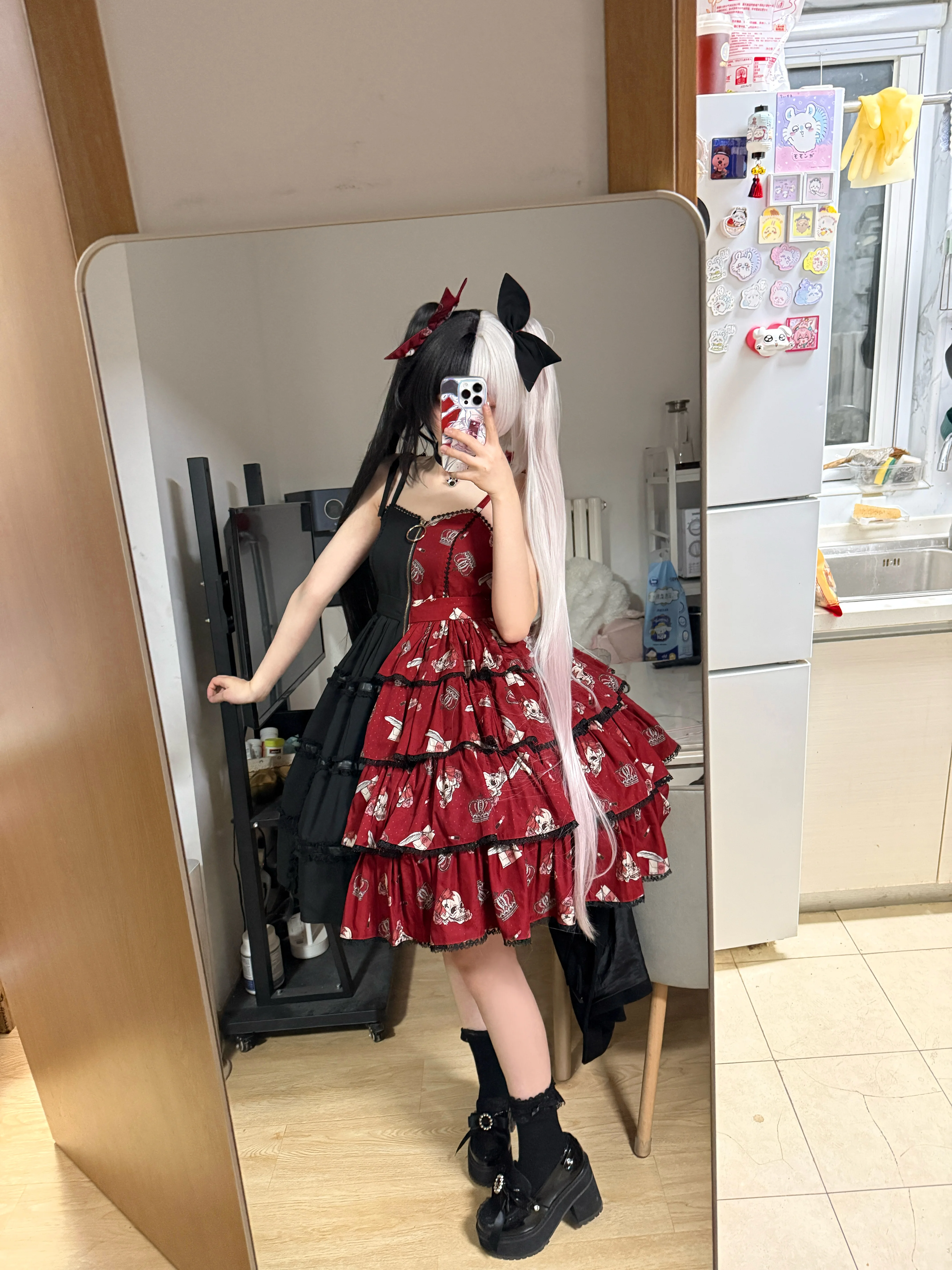 【花火cos】崩坏星穹铁道的火花大会，红黑撞色私设试衣 - 第 2 张