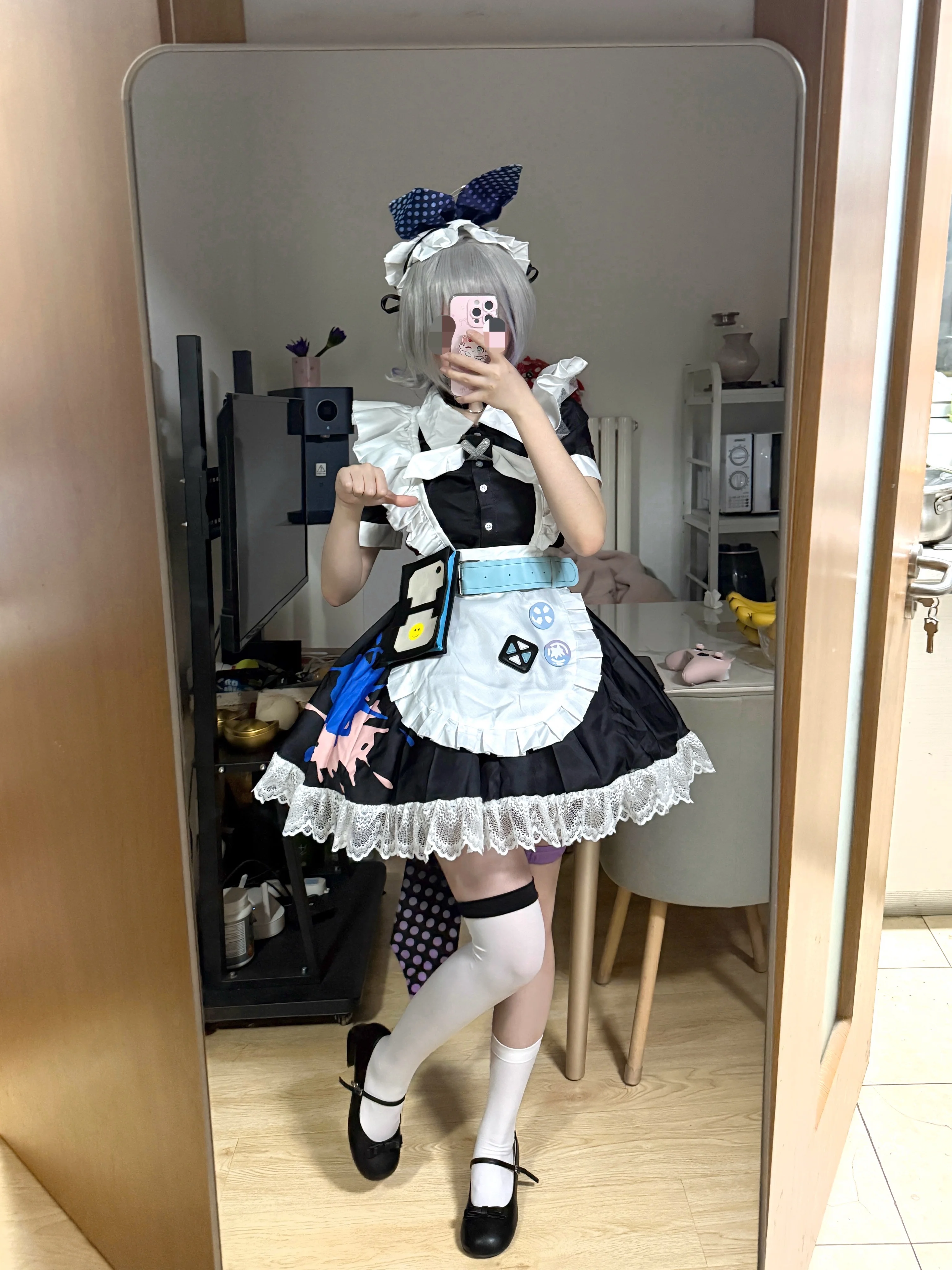 【银狼cos】崩坏星穹铁道女仆装试穿，玩得开心最重要 - 第 4 张