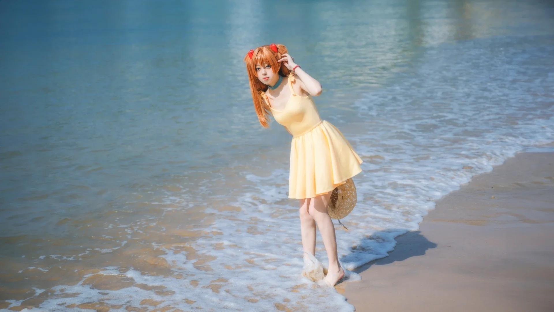 【明日香cos】凌晨五点的海边，捕捉那一抹初见的光影