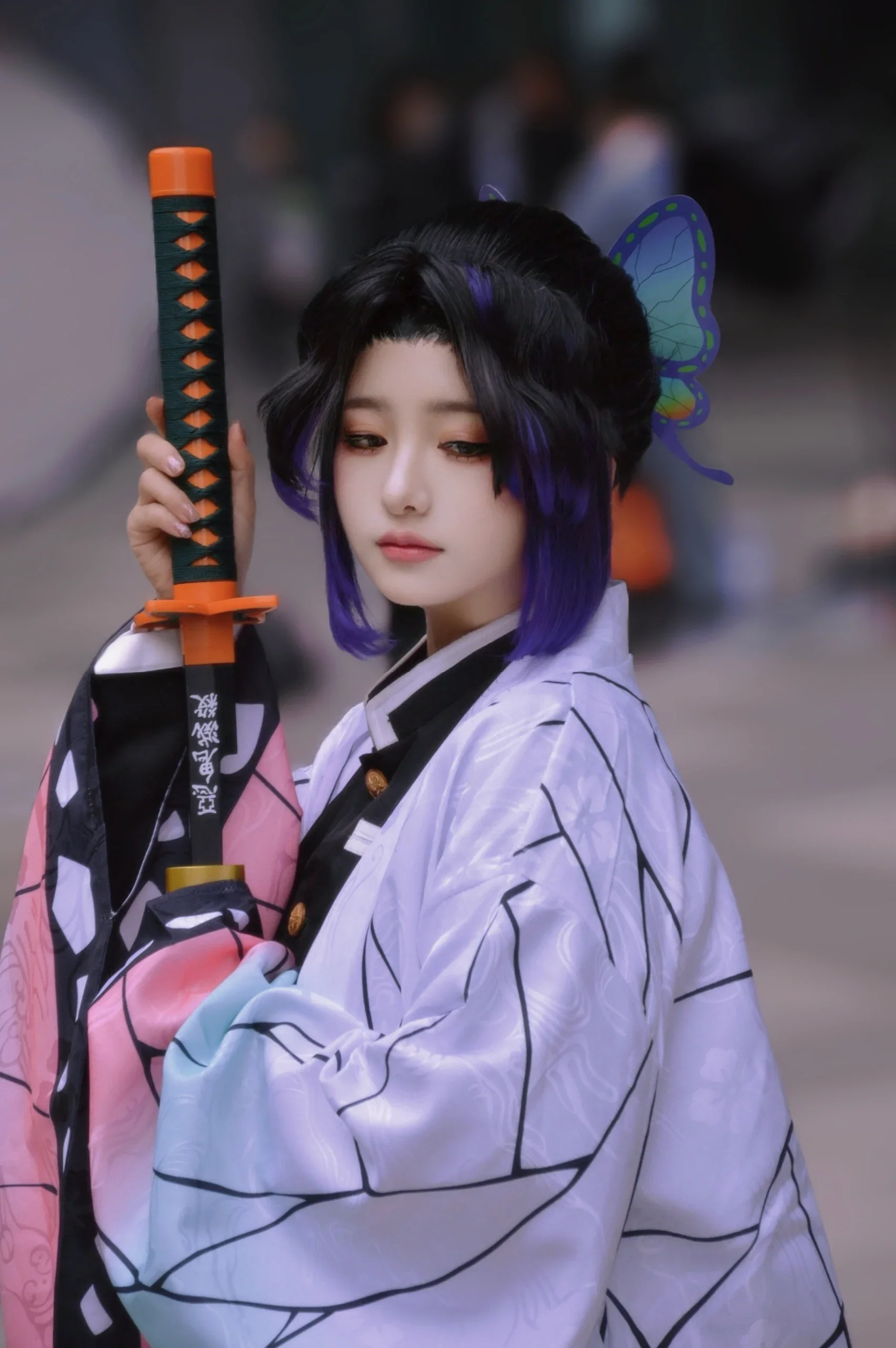 【胡蝶しのぶ コスプレ】姉妹と一緒の「鬼滅の刃」成都ACJOYアニメイベント写真 - 11 枚目