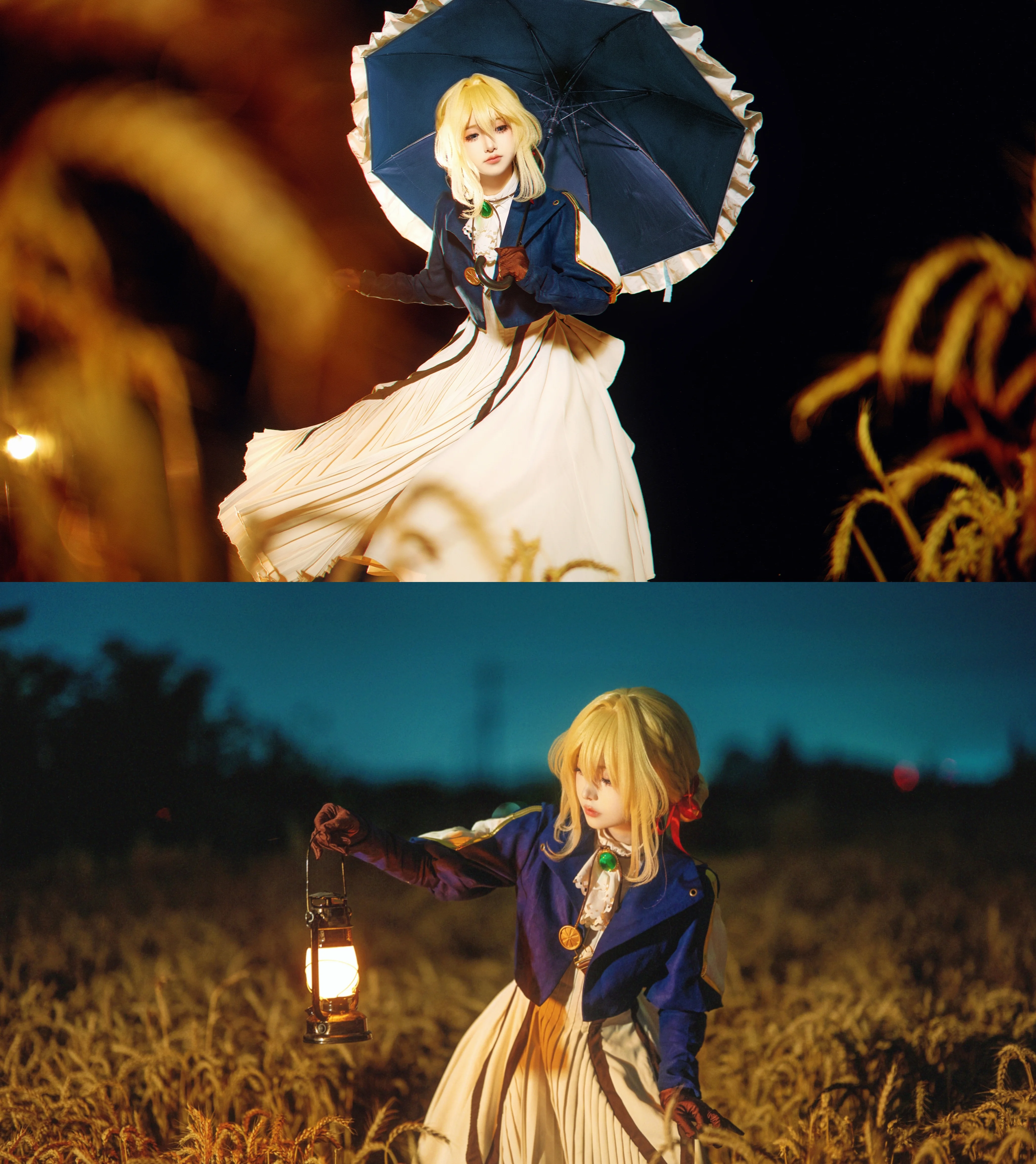 【薇尔莉特cos】紫罗兰永恒花园里的提灯与麦田夜曲 - 第 1 张