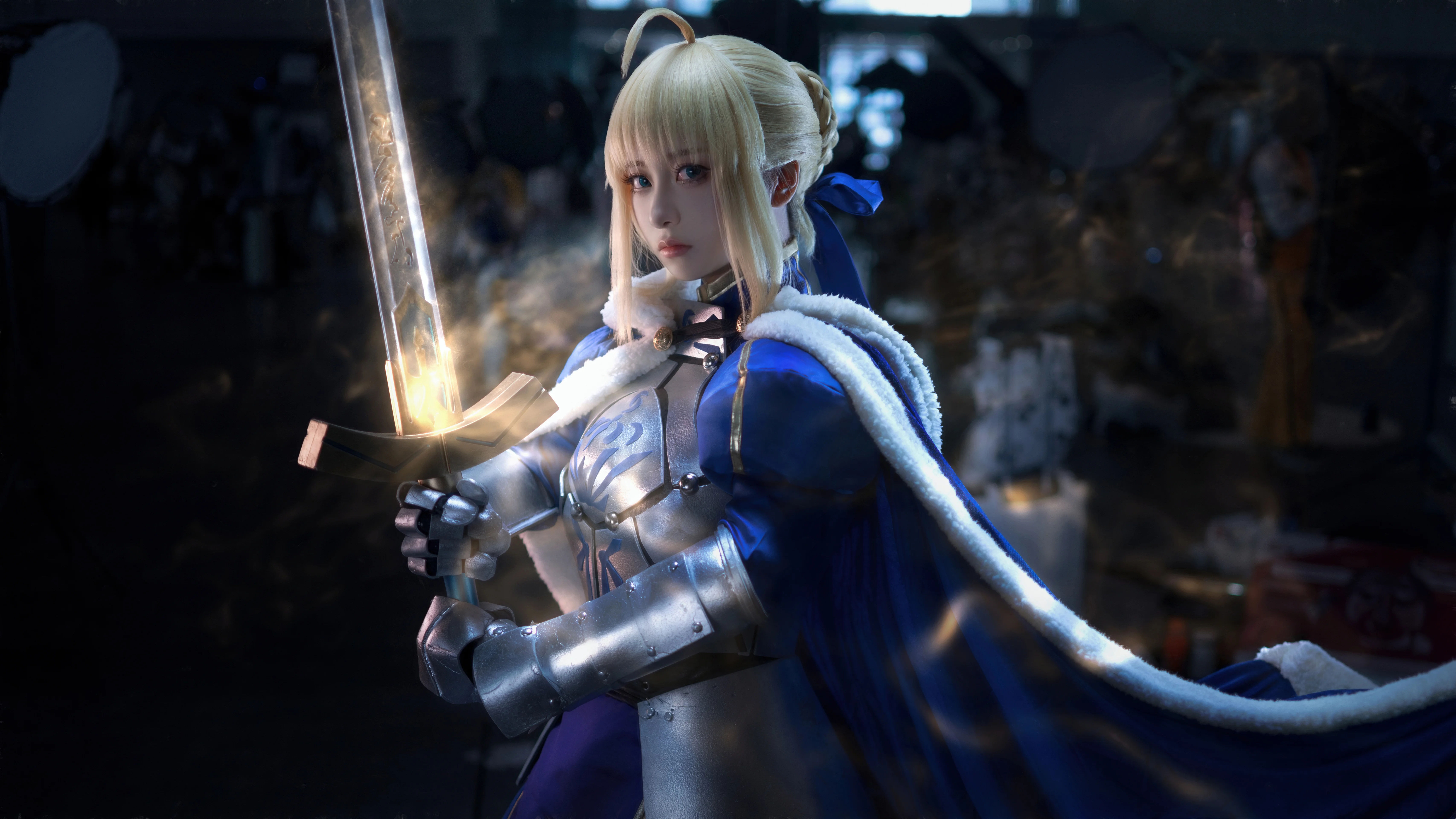 【阿尔托莉雅cos】Fate系列蓝战铠，漫展场照动作姿势全分享 - 第 2 张