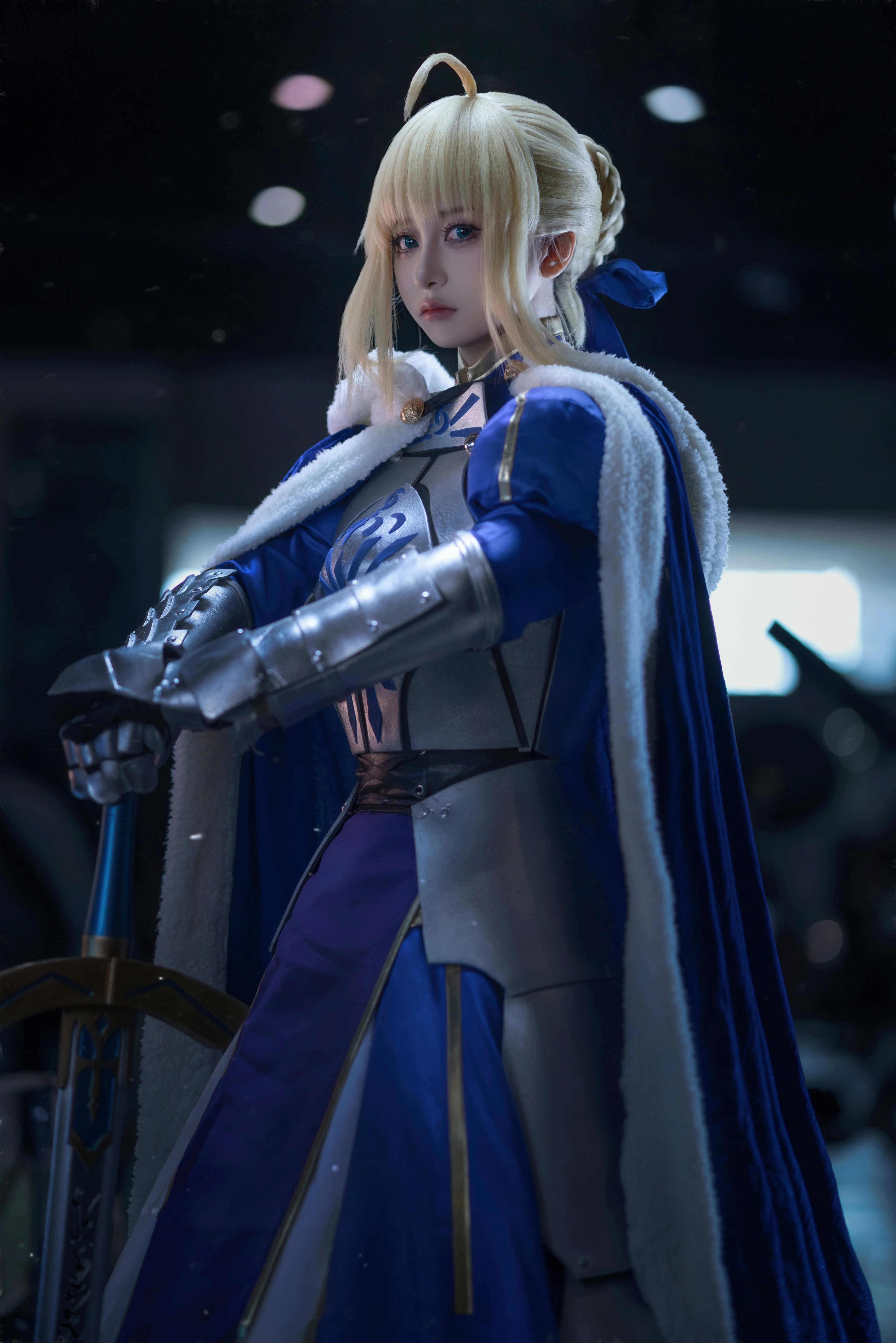 【阿尔托莉雅cos】Fate系列蓝战铠，漫展场照动作姿势全分享 - 第 3 张