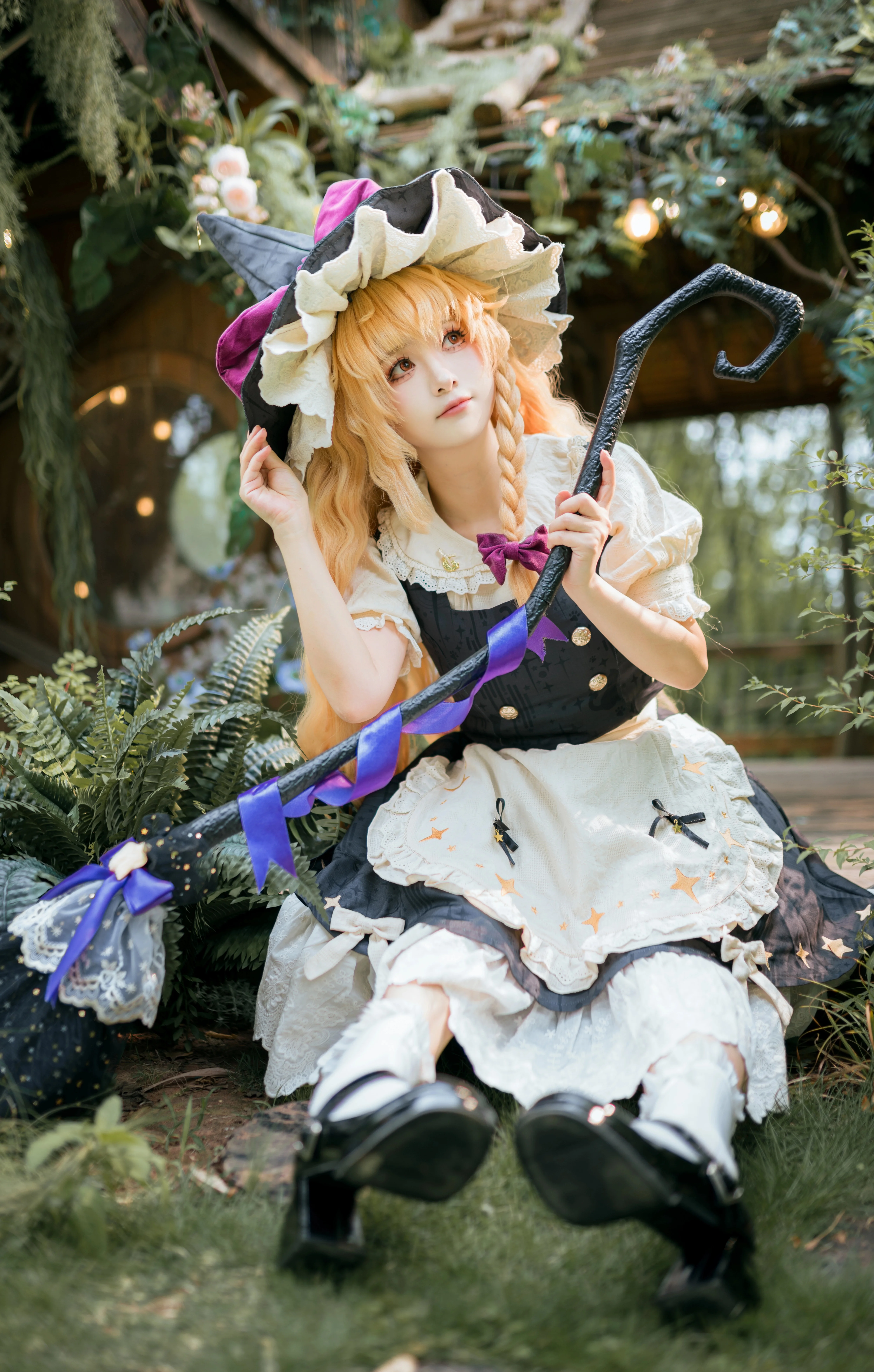 【雾雨魔理沙cos】东方project魔法使的林地日常记录