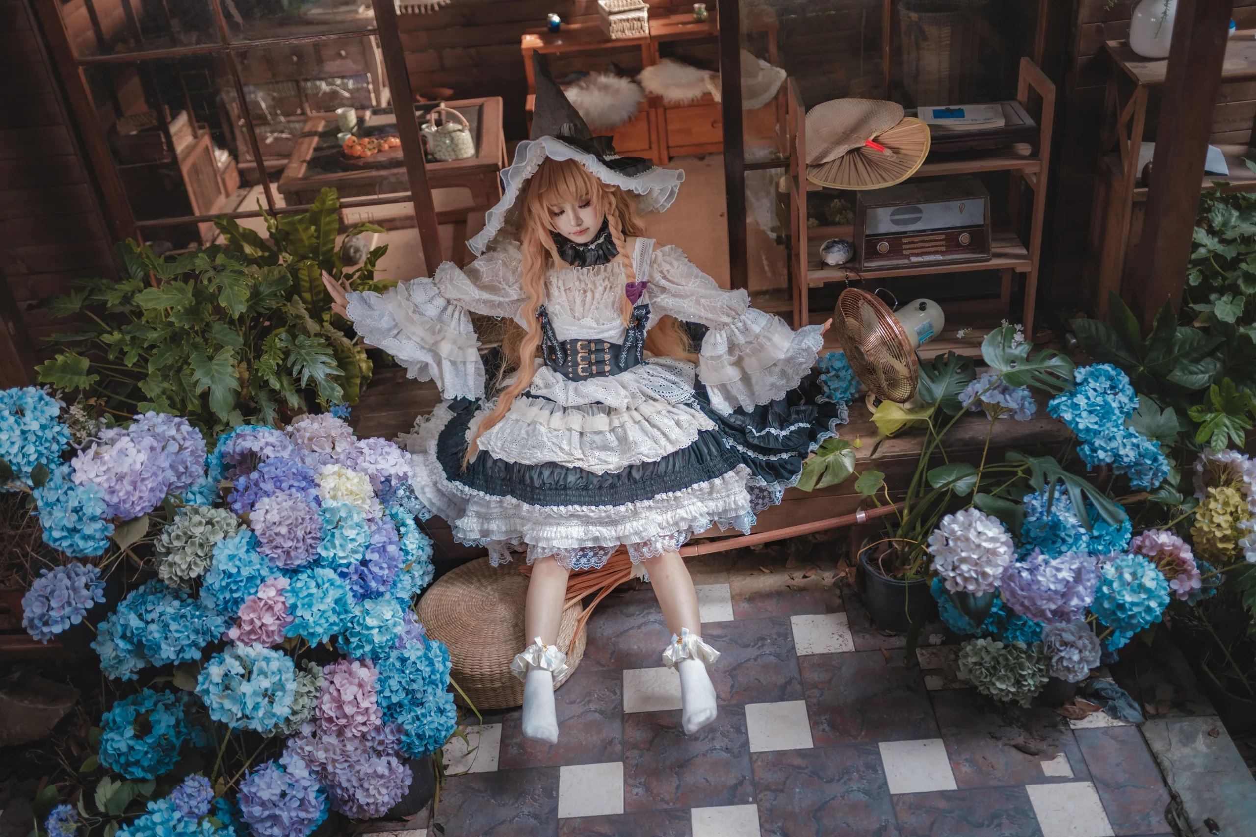 【魔理沙cos】东方project二设还原，横画幅里的午后魔法使 - 第 3 张