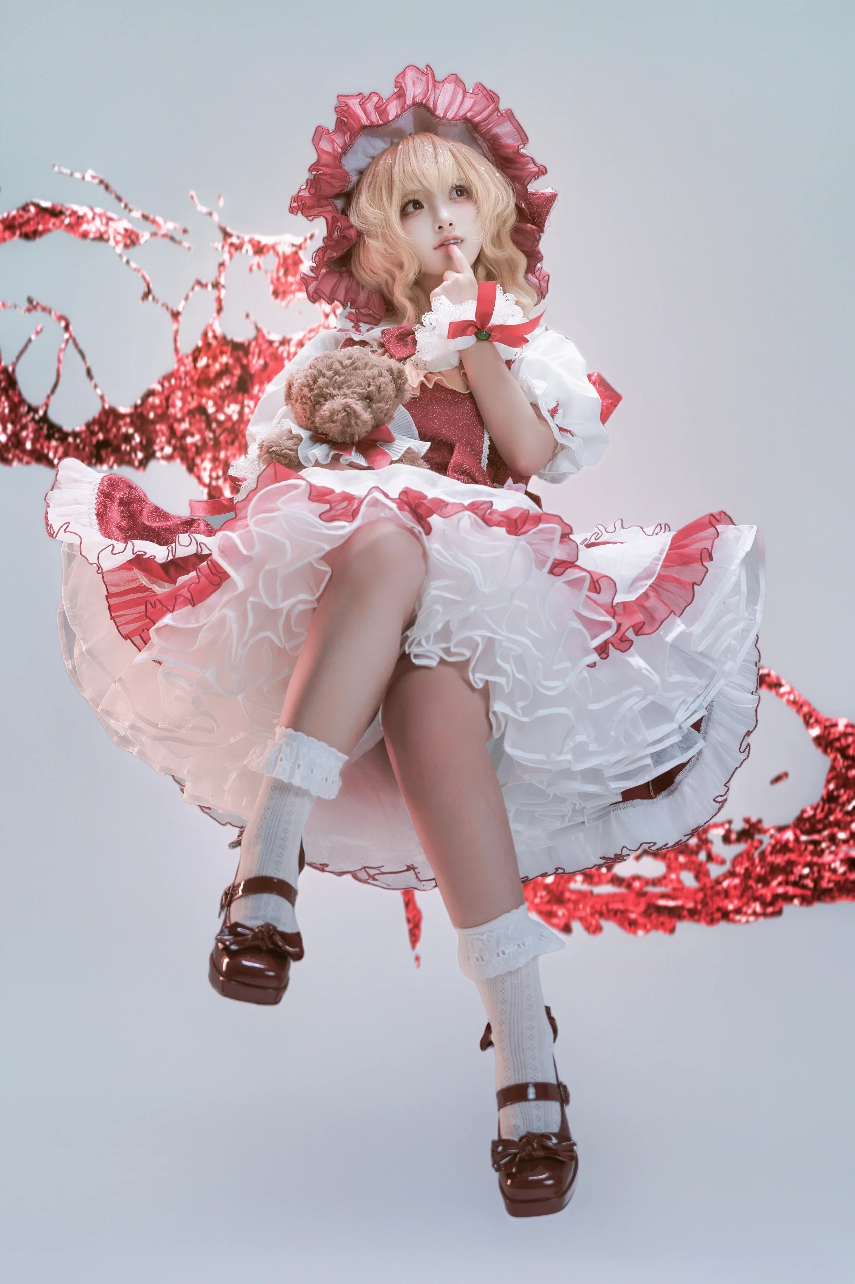 【芙兰朵露斯卡雷特cos】东方project红魔馆的捣蛋鬼，属于芙兰的跃动时刻 - 第 1 张