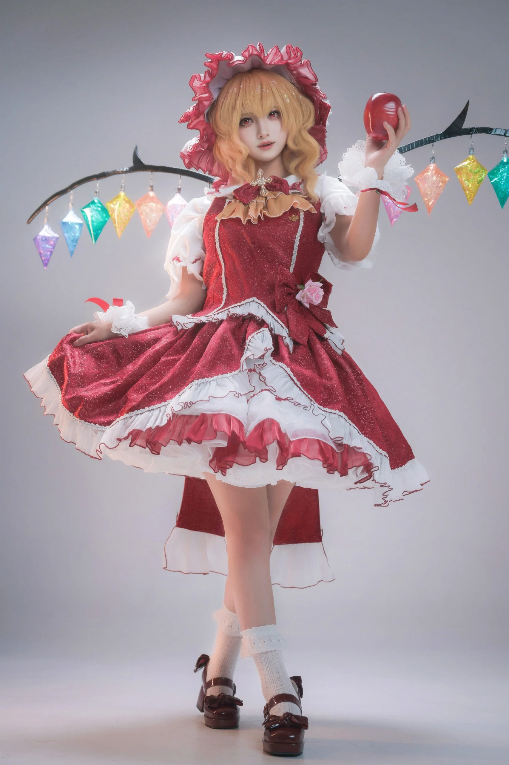 【芙兰朵露斯卡雷特cos】东方project红魔馆的捣蛋鬼，属于芙兰的跃动时刻 - 第 3 张