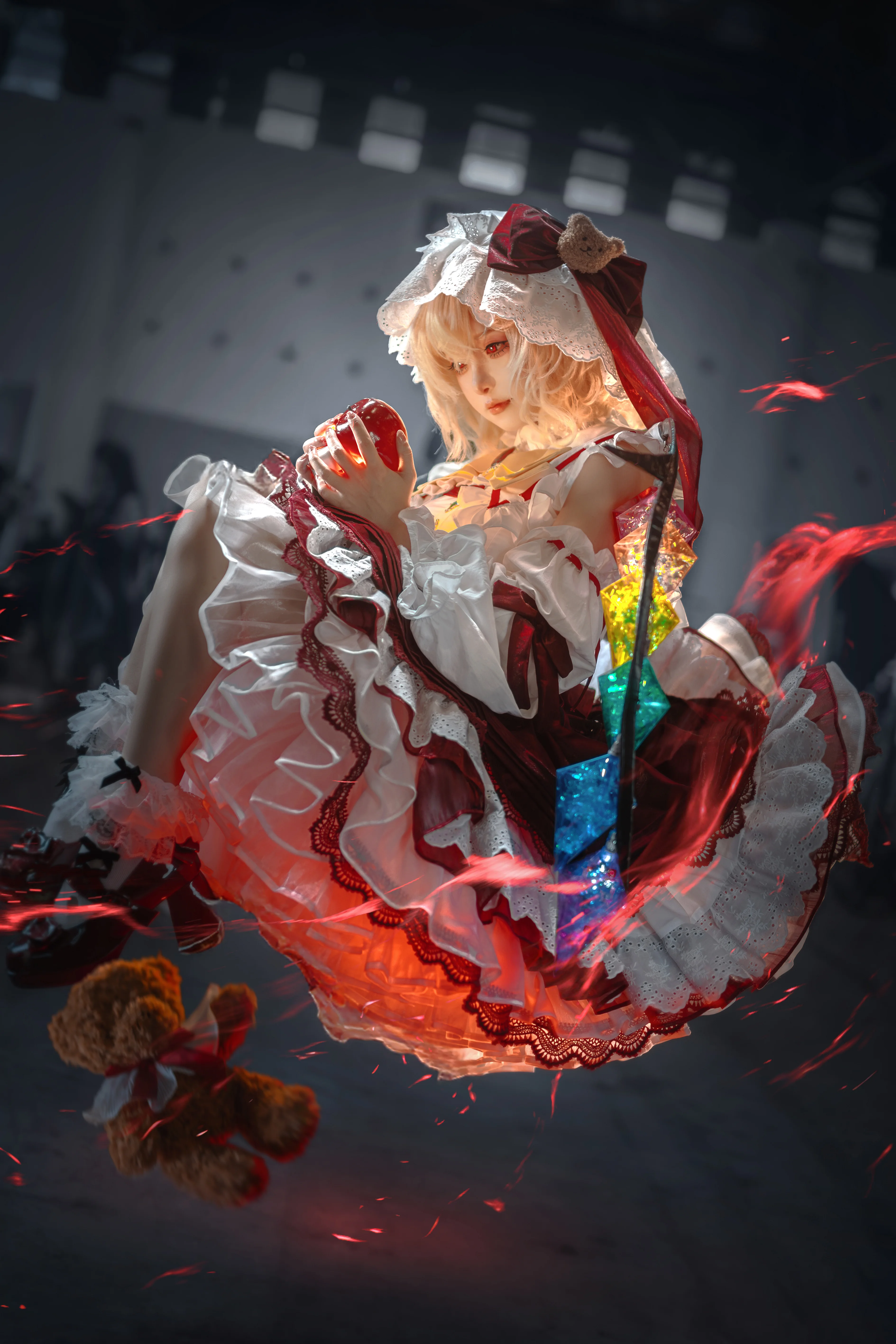 【芙兰朵露斯卡雷特cos】初次上身的二设手稿，红魔馆恶魔之妹的悬浮夜