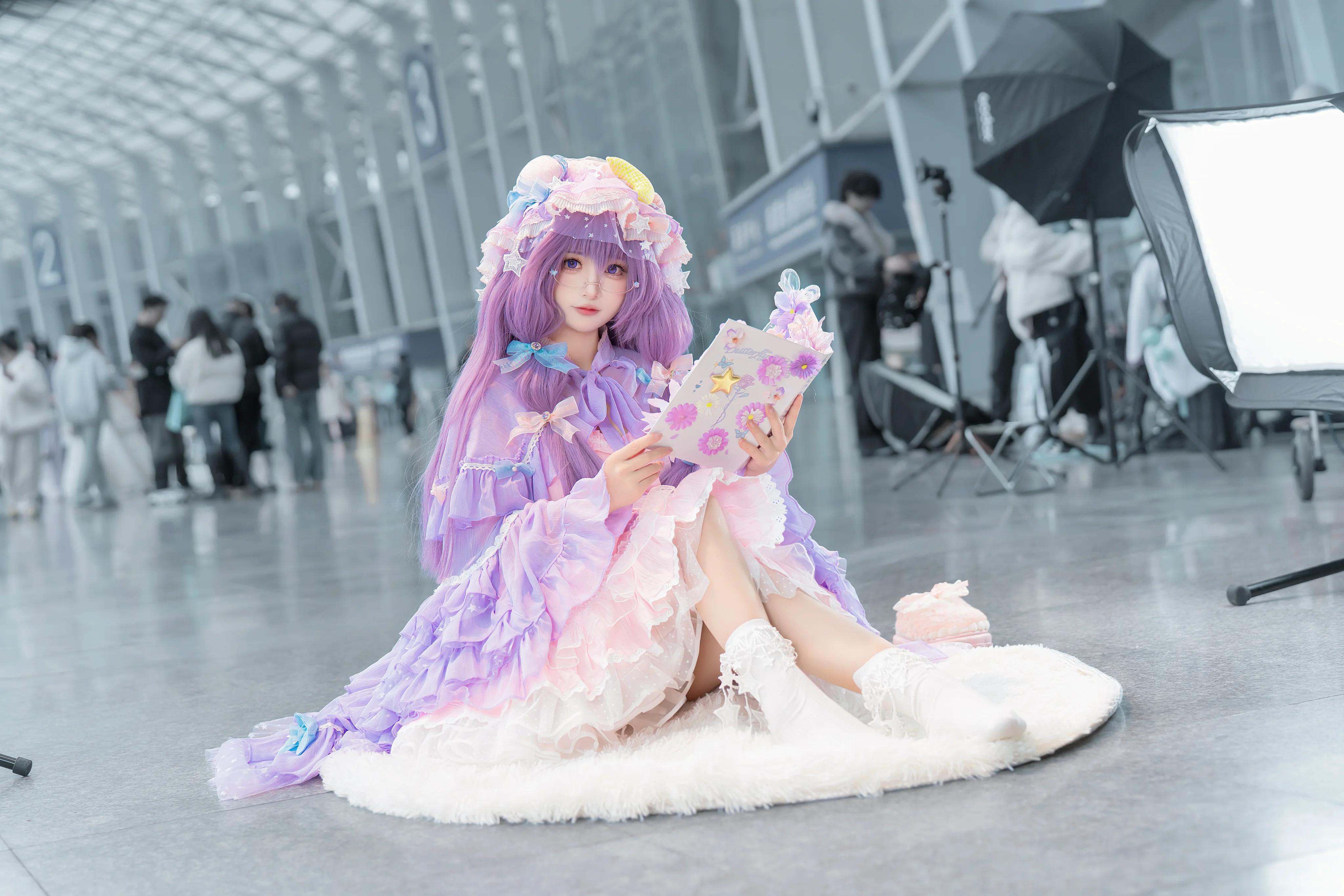 【帕秋莉cos】東方project的紫氣東來，翻開魔法書的靜謐瞬間 - 第 2 張