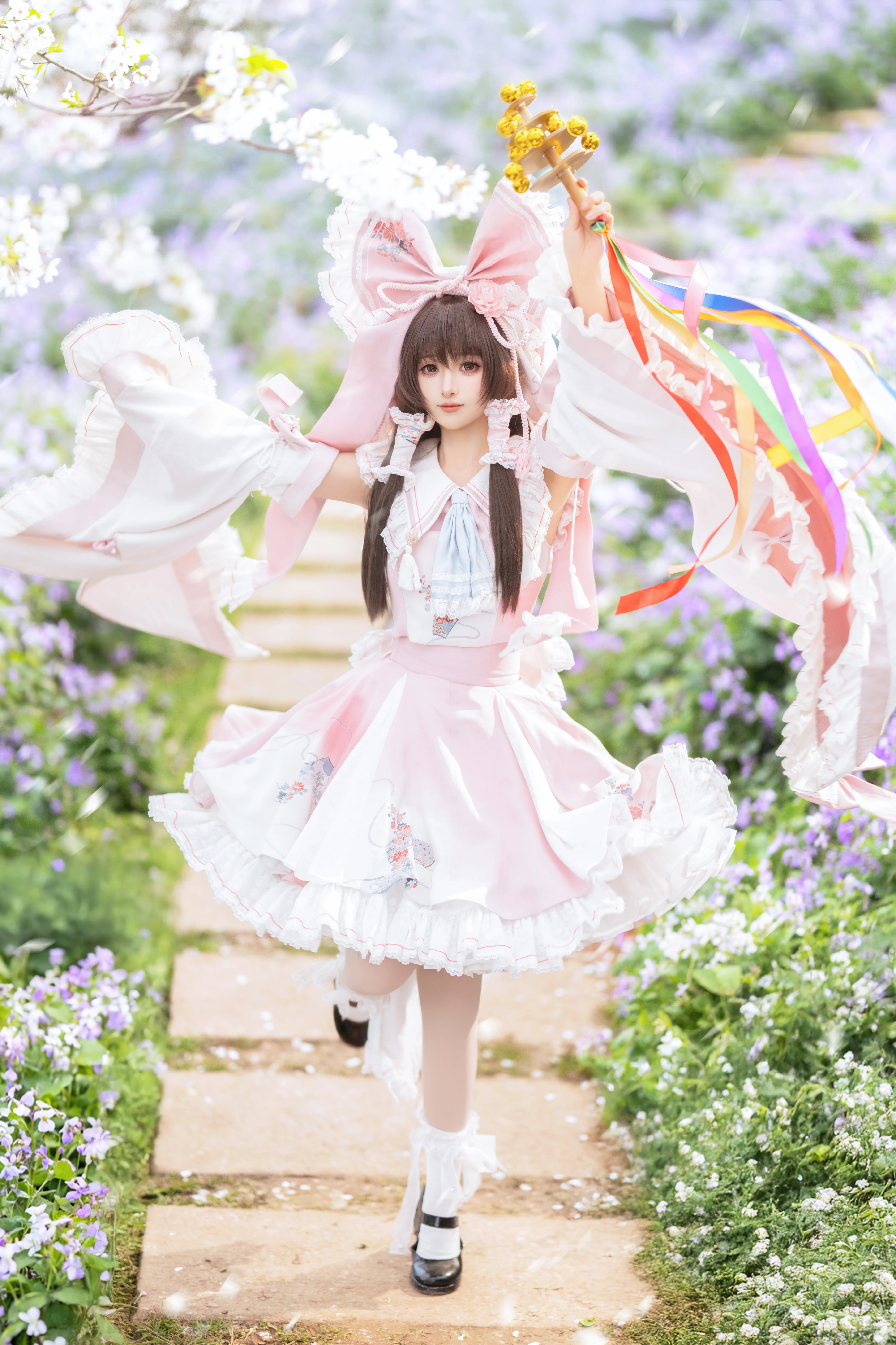 【博丽灵梦cos】春日樱色与东方Project的邂逅