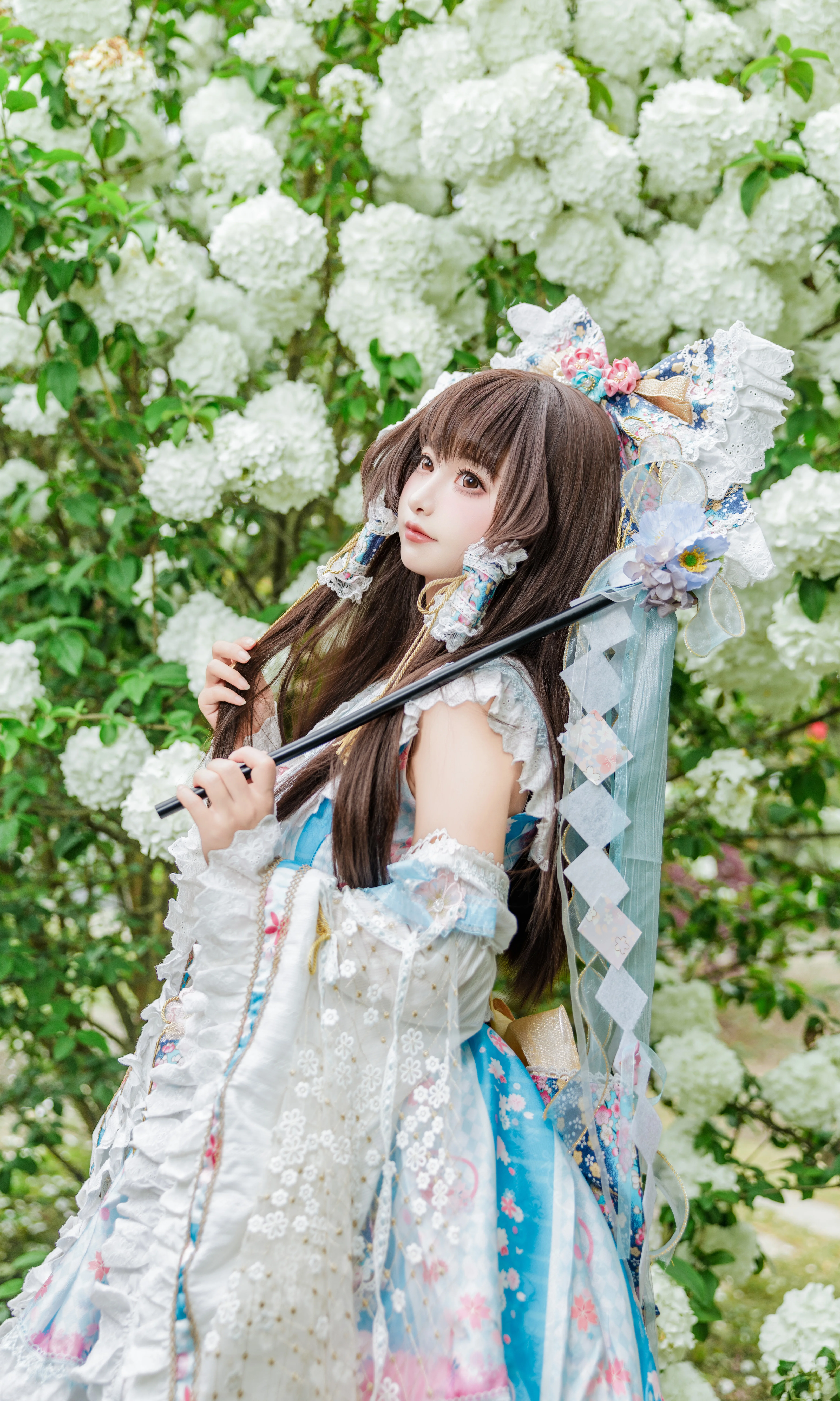 【博丽灵梦cos】幻想乡的无尽夏日在花海中绽放 - 第 3 张