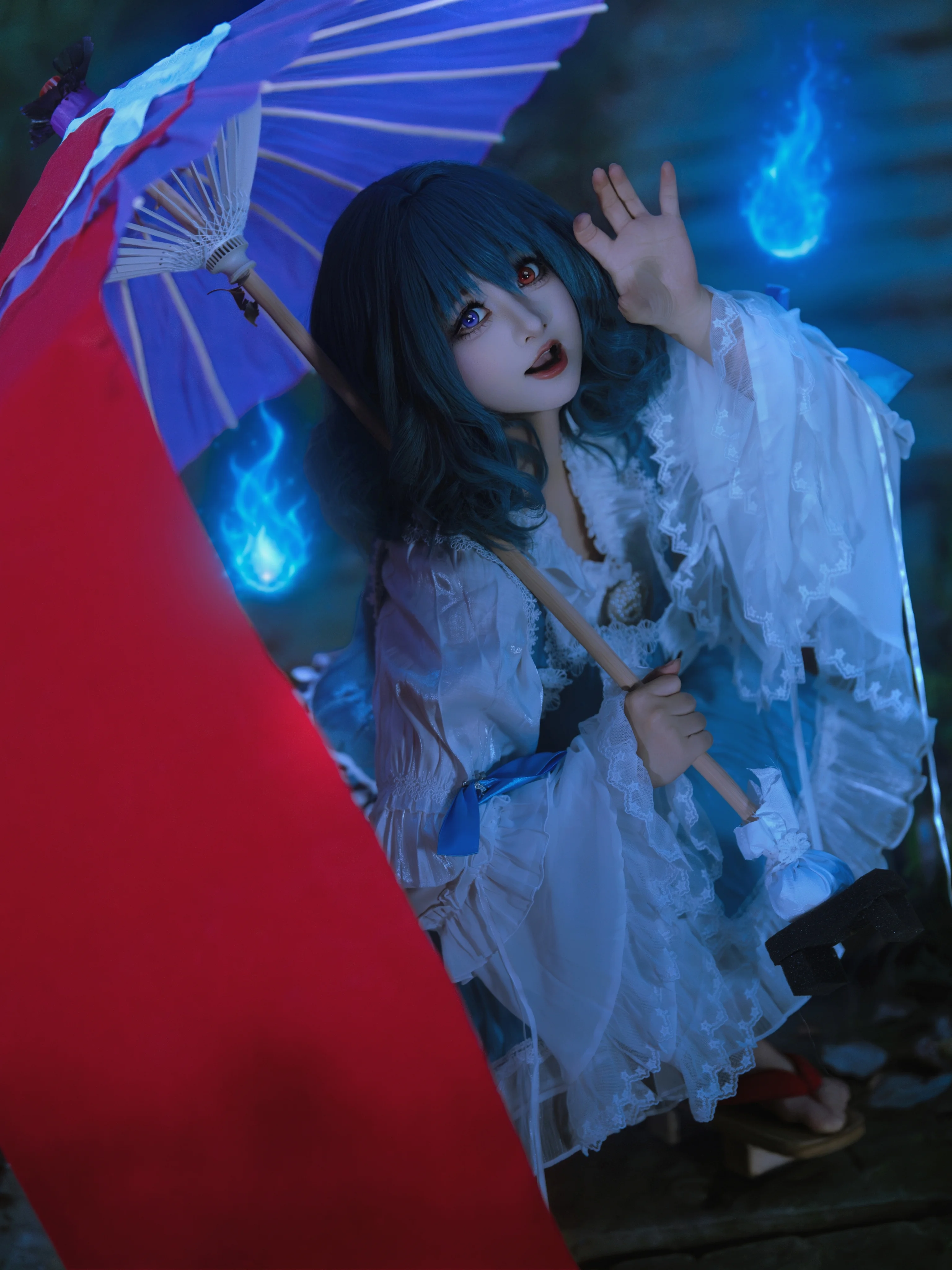 【多多良小伞cos】东方project里的林间夜行，被遗忘的妖怪少女 - 第 1 张