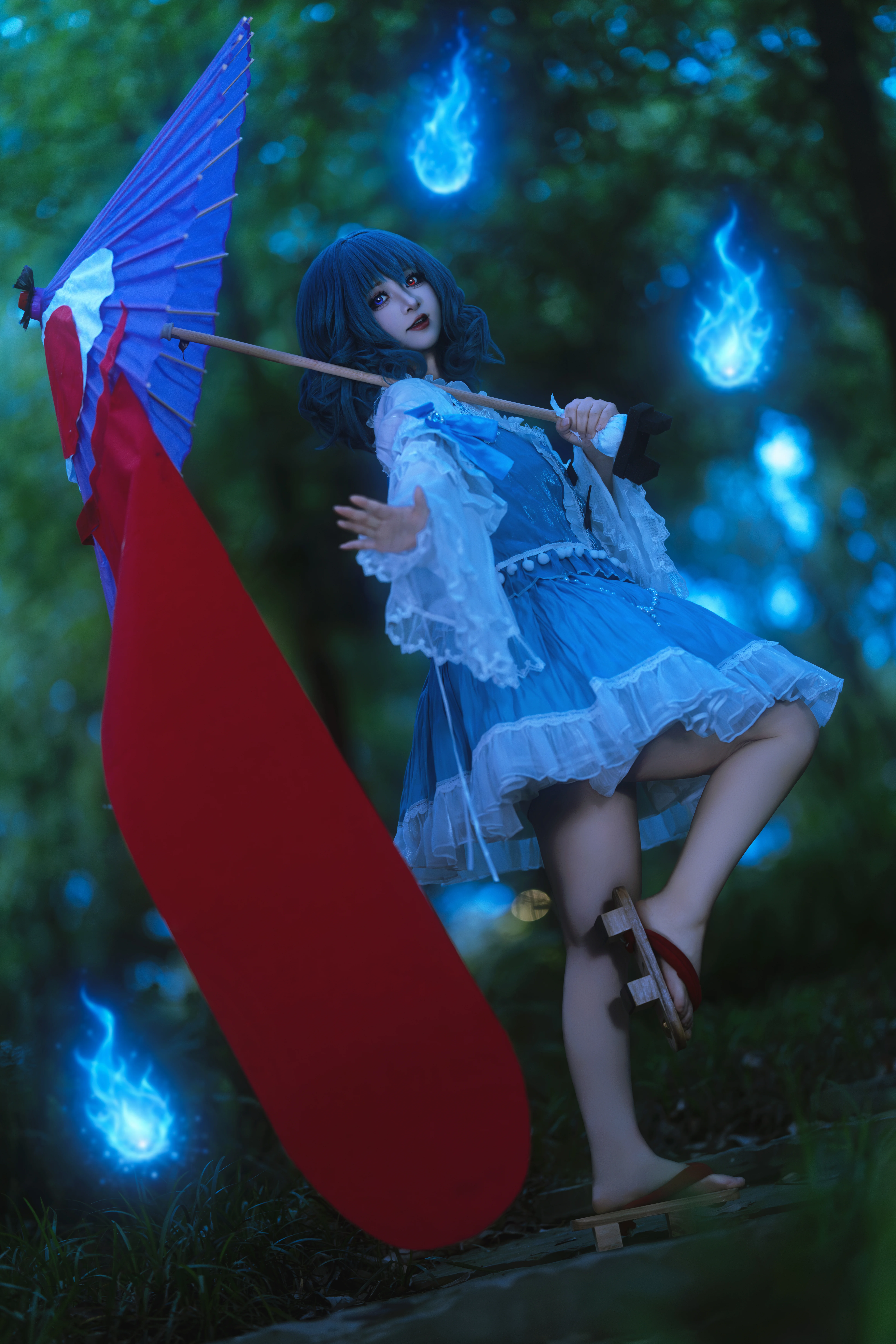 【多多良小伞cos】东方project里的林间夜行，被遗忘的妖怪少女 - 第 3 张