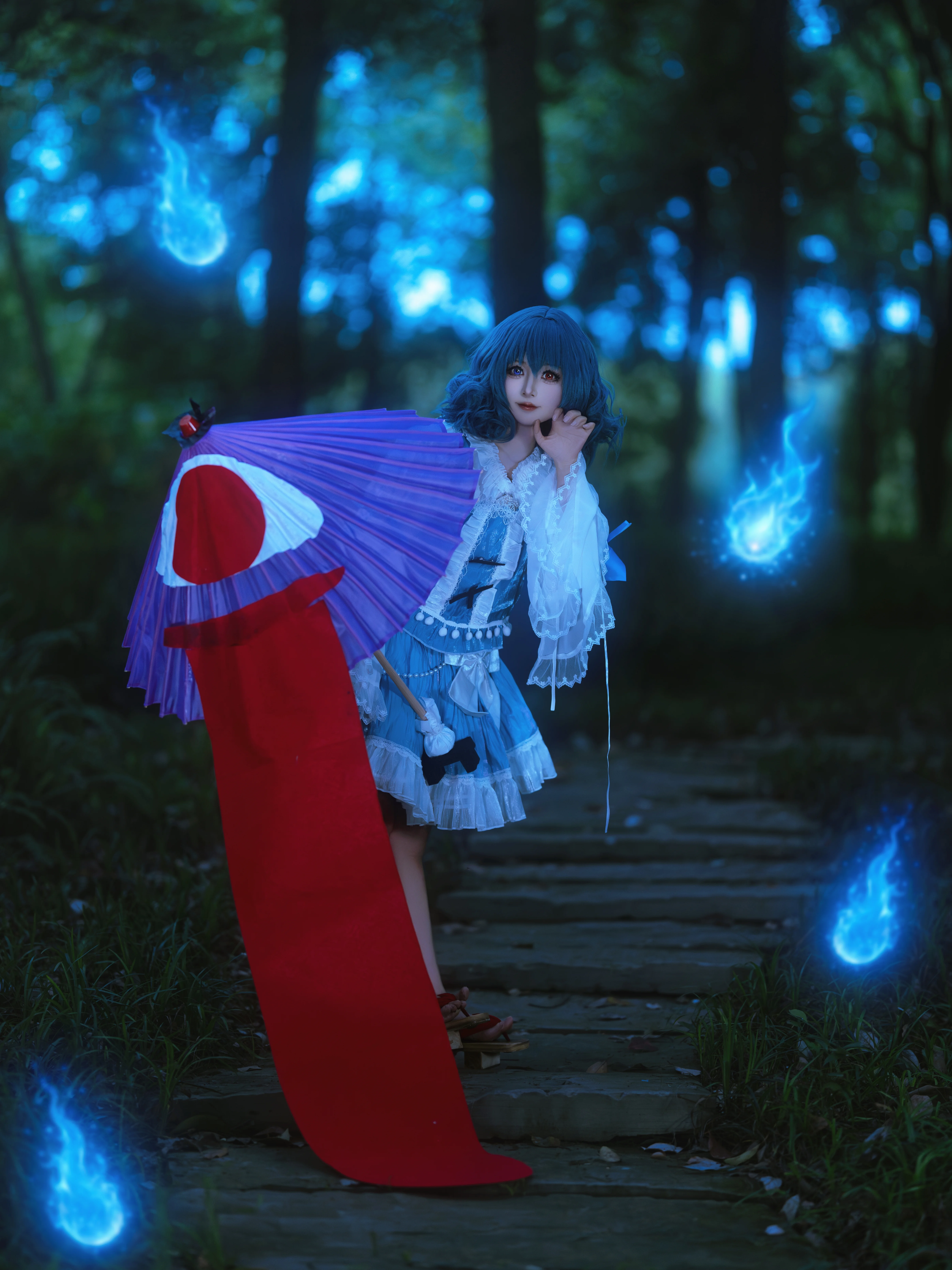 【多多良小伞cos】东方project里的林间夜行，被遗忘的妖怪少女