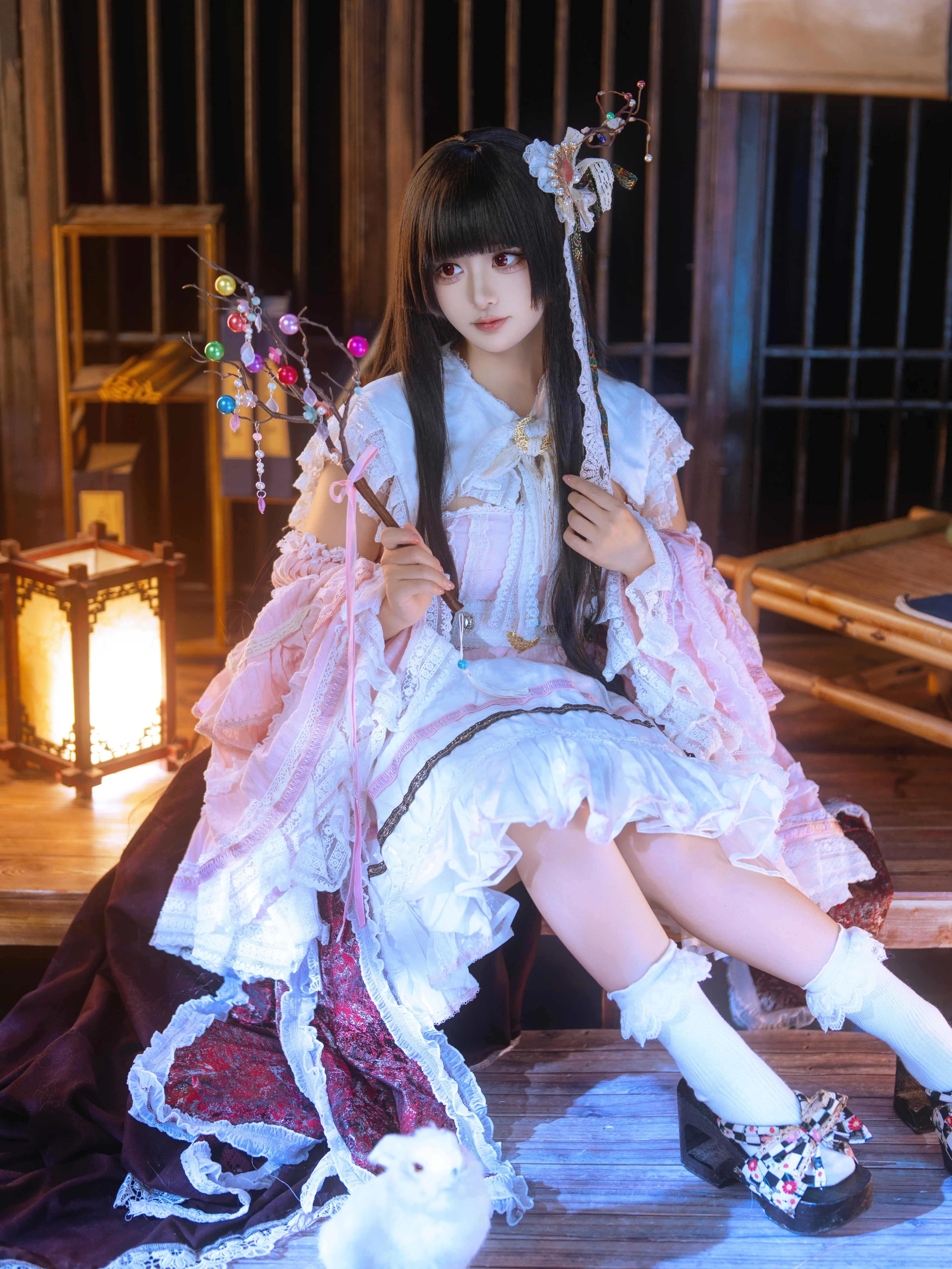 蓬莱山辉夜cos 东方project的夜色与竹林之梦