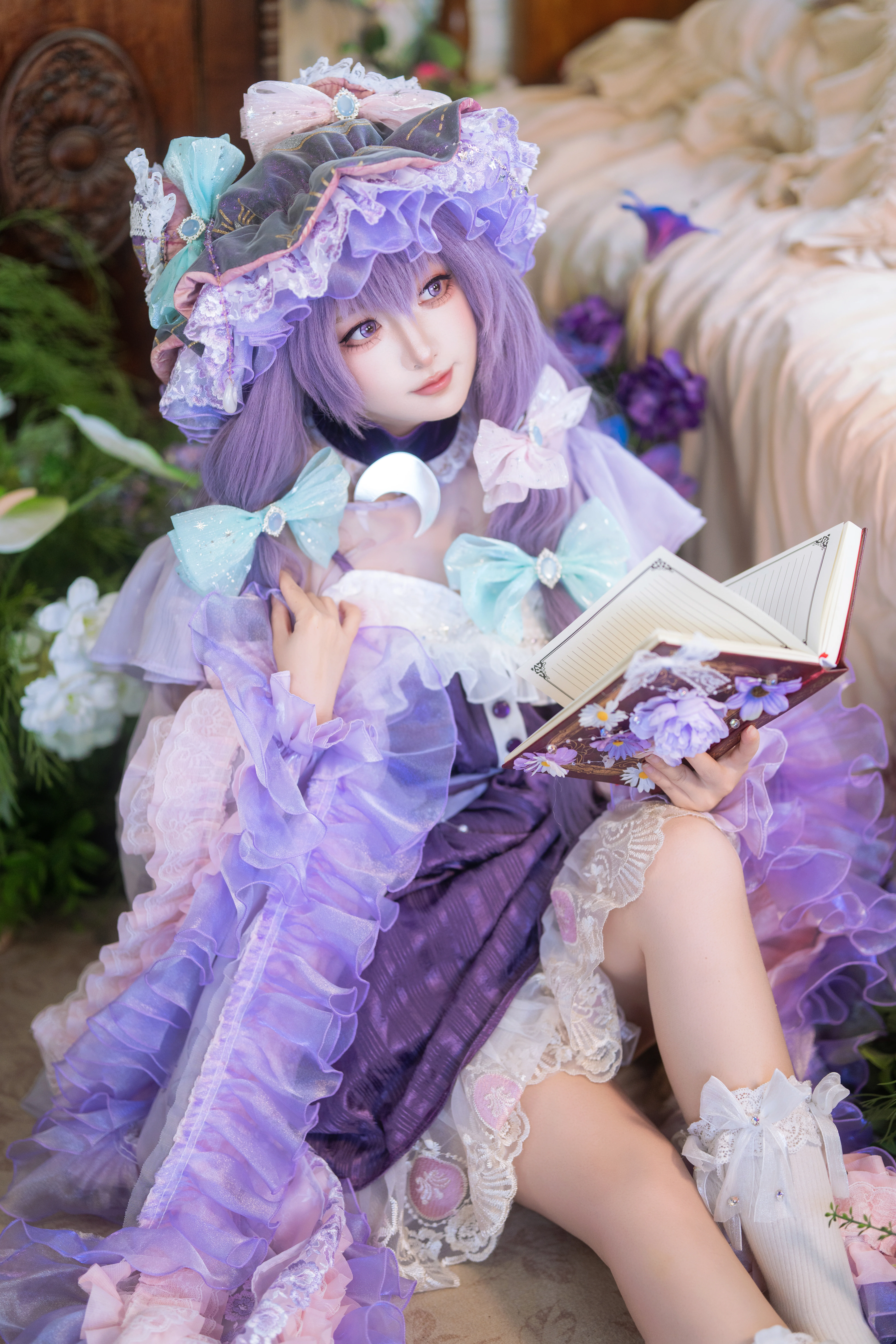 【帕秋莉诺蕾姬cos】东方project里魔法使的静谧午后