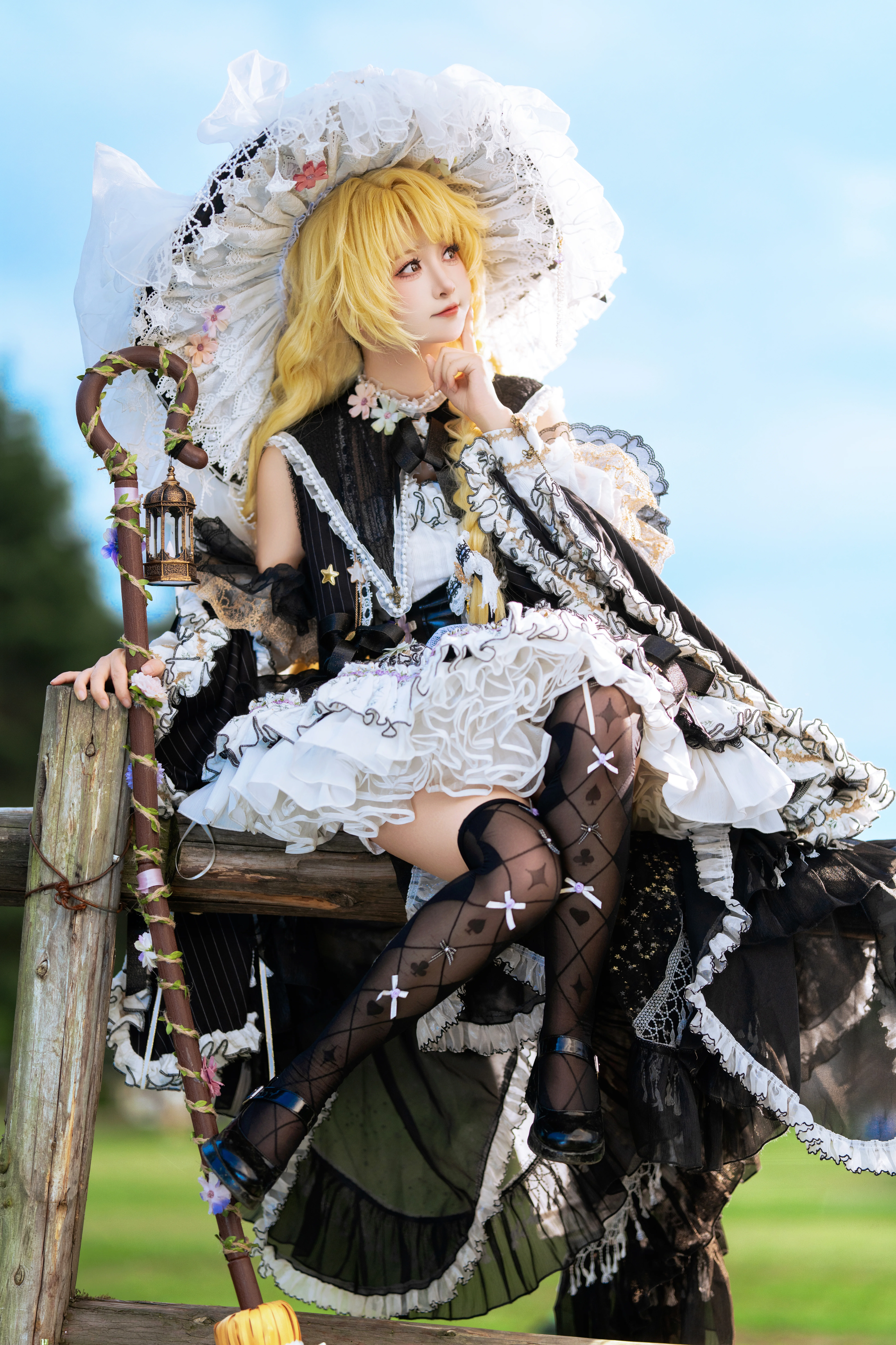 【雾雨魔理沙cos】提灯扫帚与阳光下的黑白魔法使 - 第 3 张