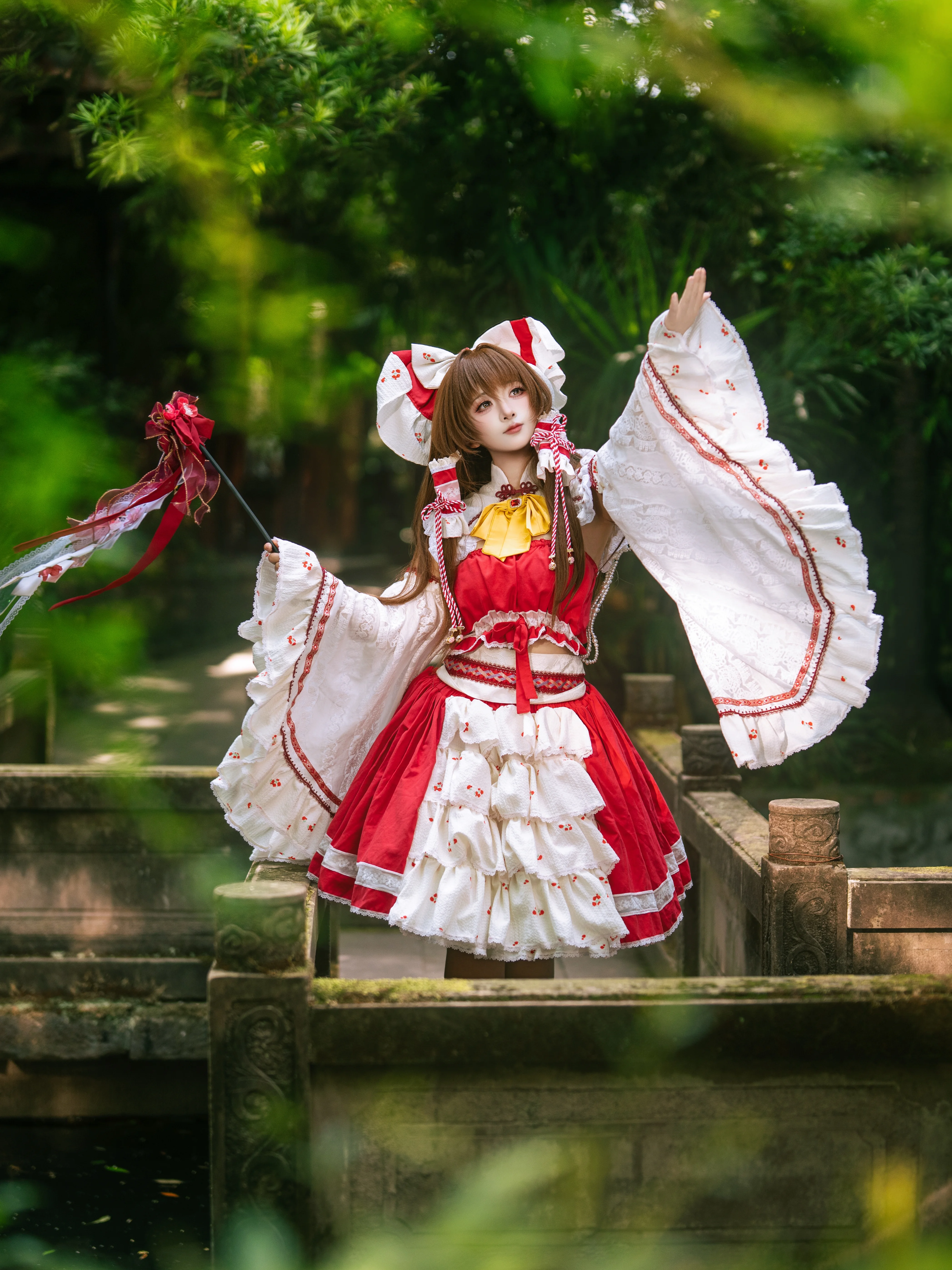 【博丽灵梦cos】东方Project的巫女，正片动作分享与参考 - 第 11 张