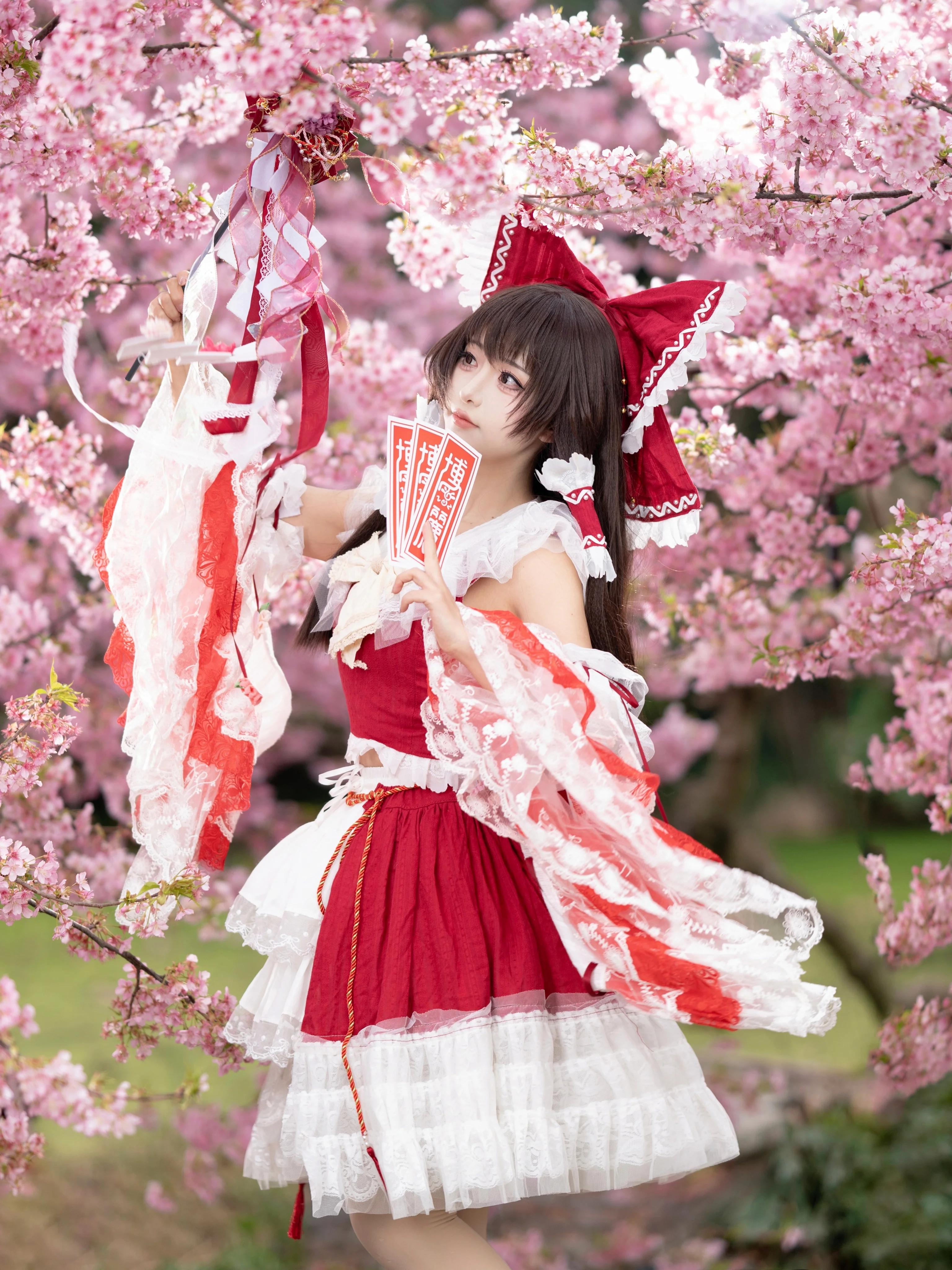 【博丽灵梦cos】东方Project的巫女，正片动作分享与参考 - 第 2 张