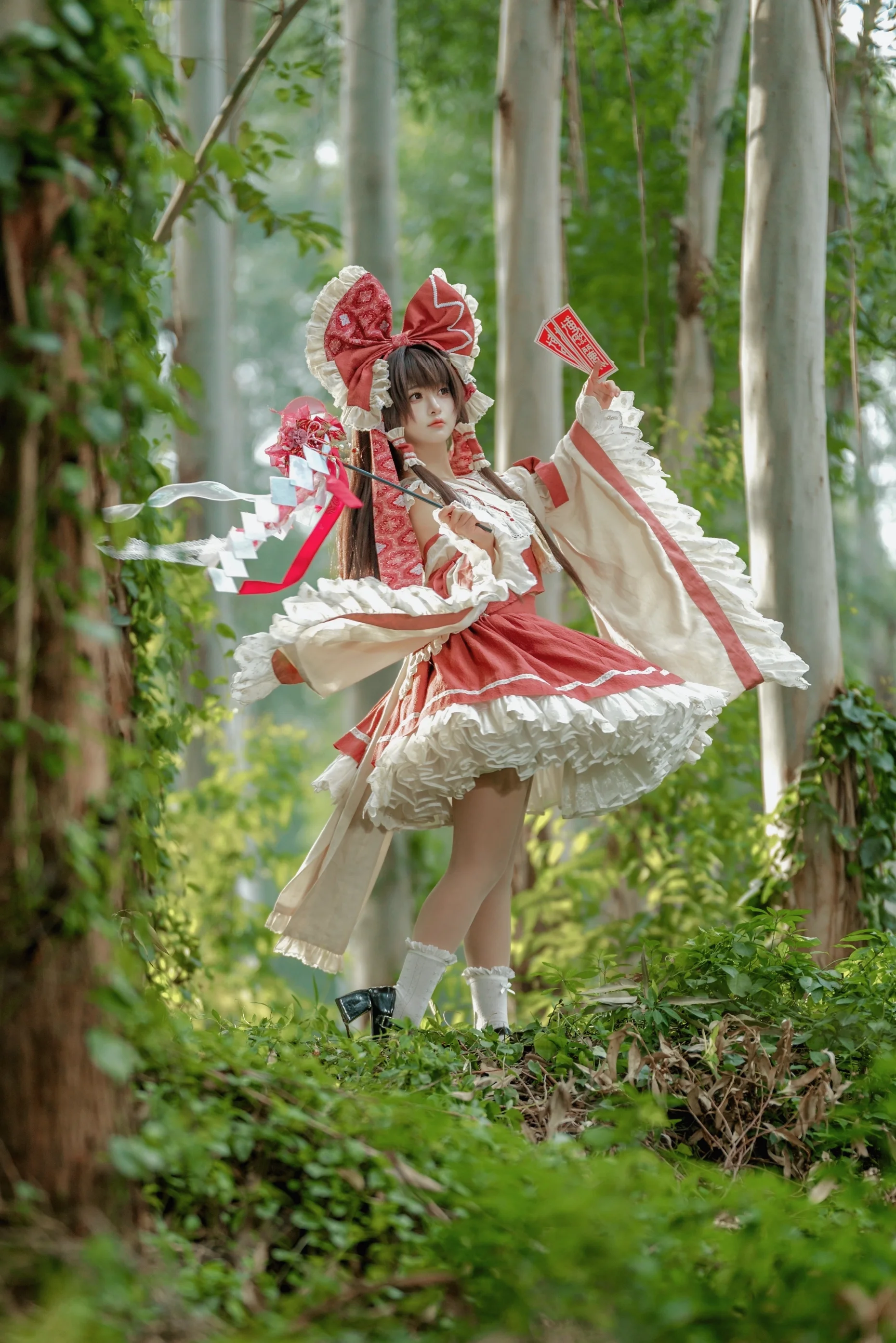 【博丽灵梦cos】东方Project的巫女，正片动作分享与参考 - 第 6 张