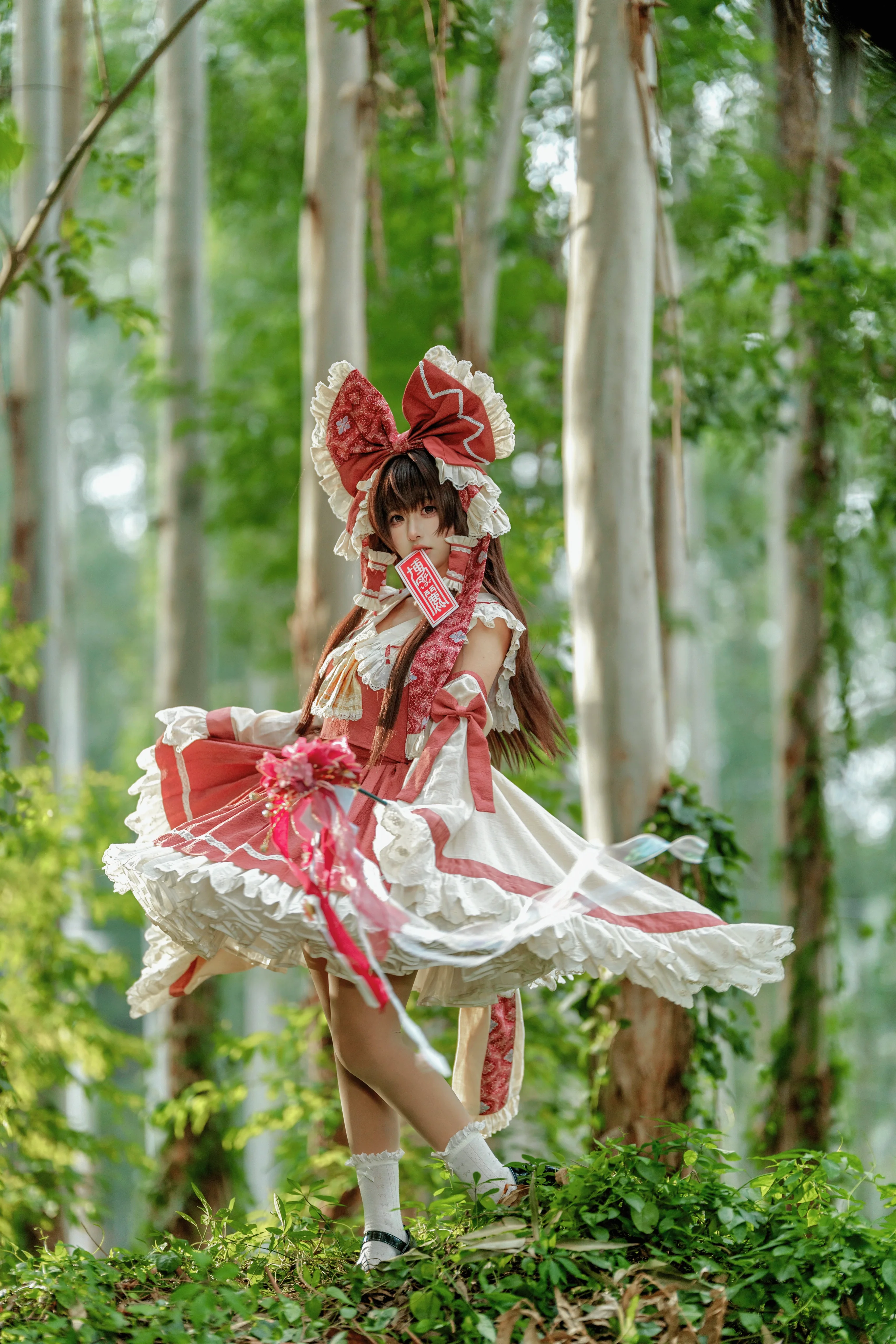 【博丽灵梦cos】东方Project的巫女，正片动作分享与参考 - 第 7 张