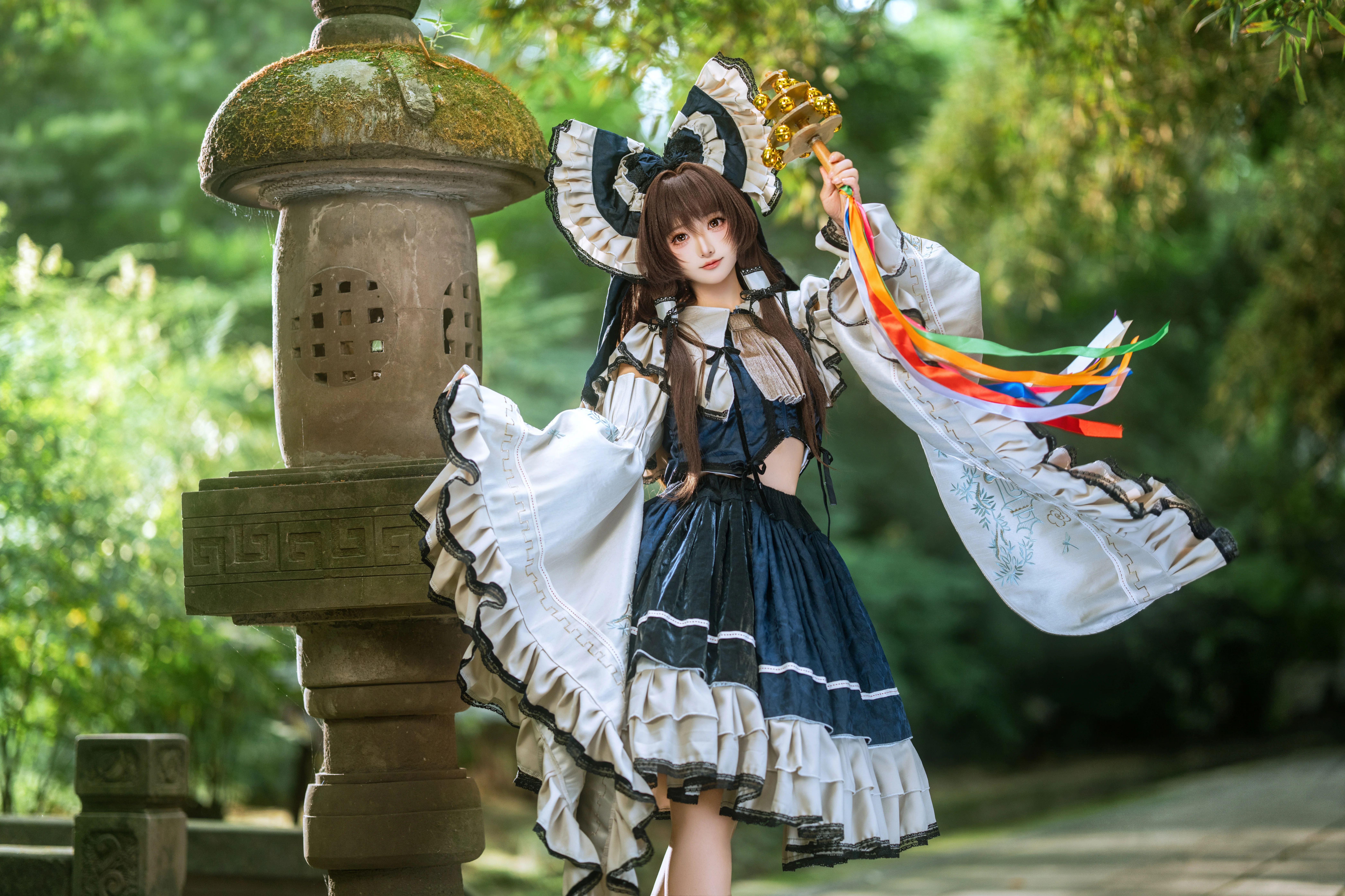 【博丽灵梦cos】东方Project的巫女，正片动作分享与参考 - 第 8 张