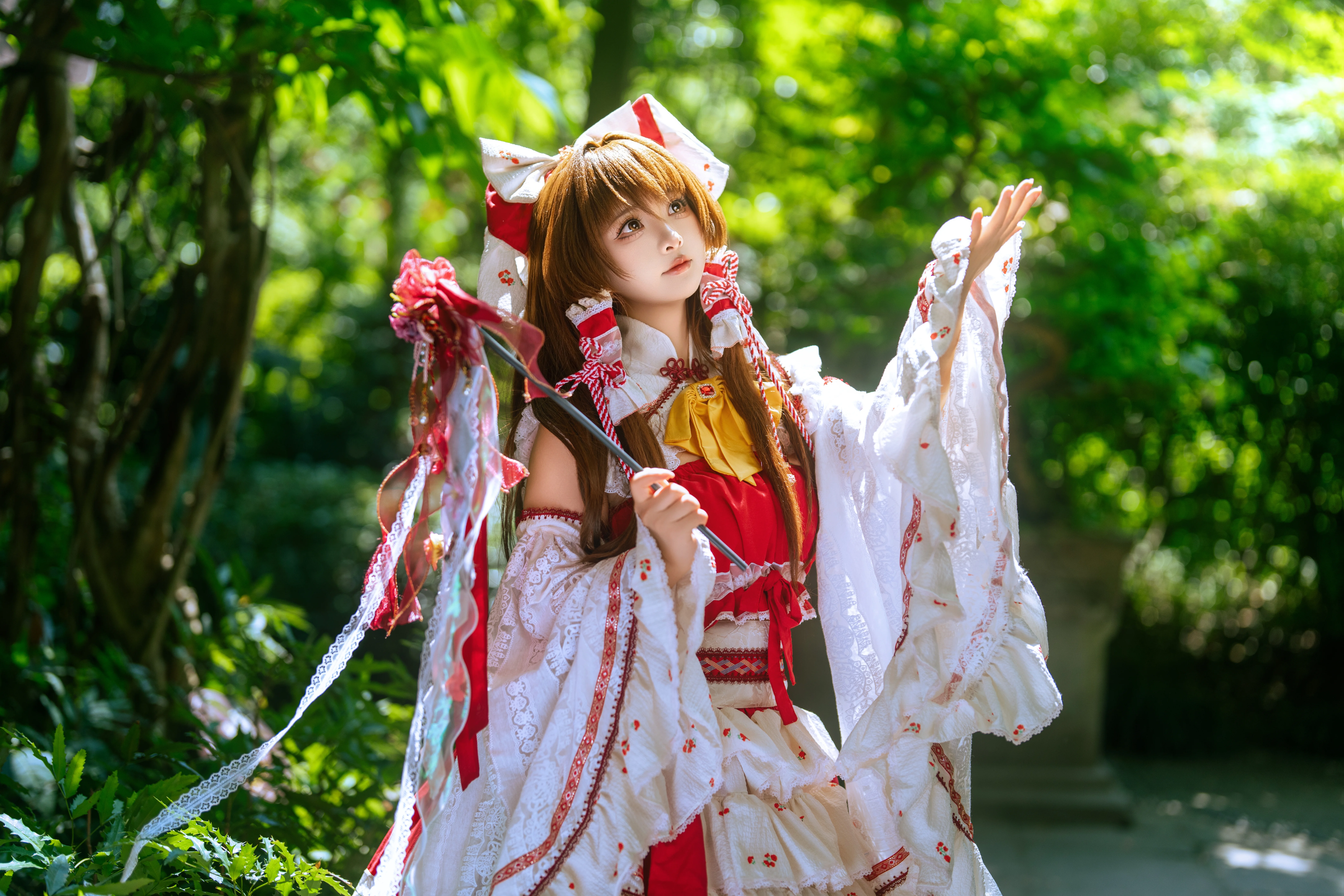 【博丽灵梦cos】东方Project的巫女，正片动作分享与参考 - 第 9 张
