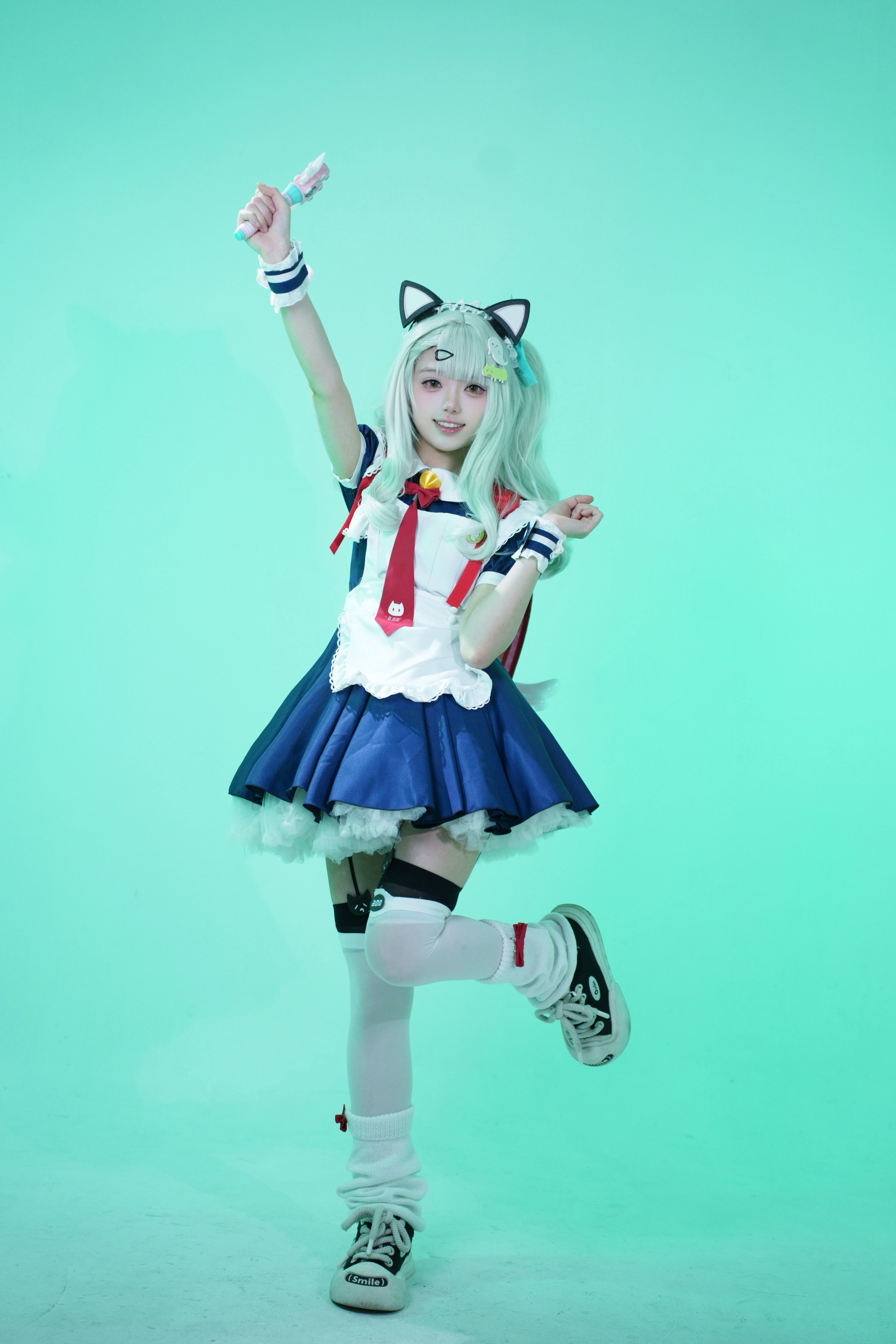【千夏cos】绝区零萌妹穿搭与活力拍照姿势分享 - 第 10 张