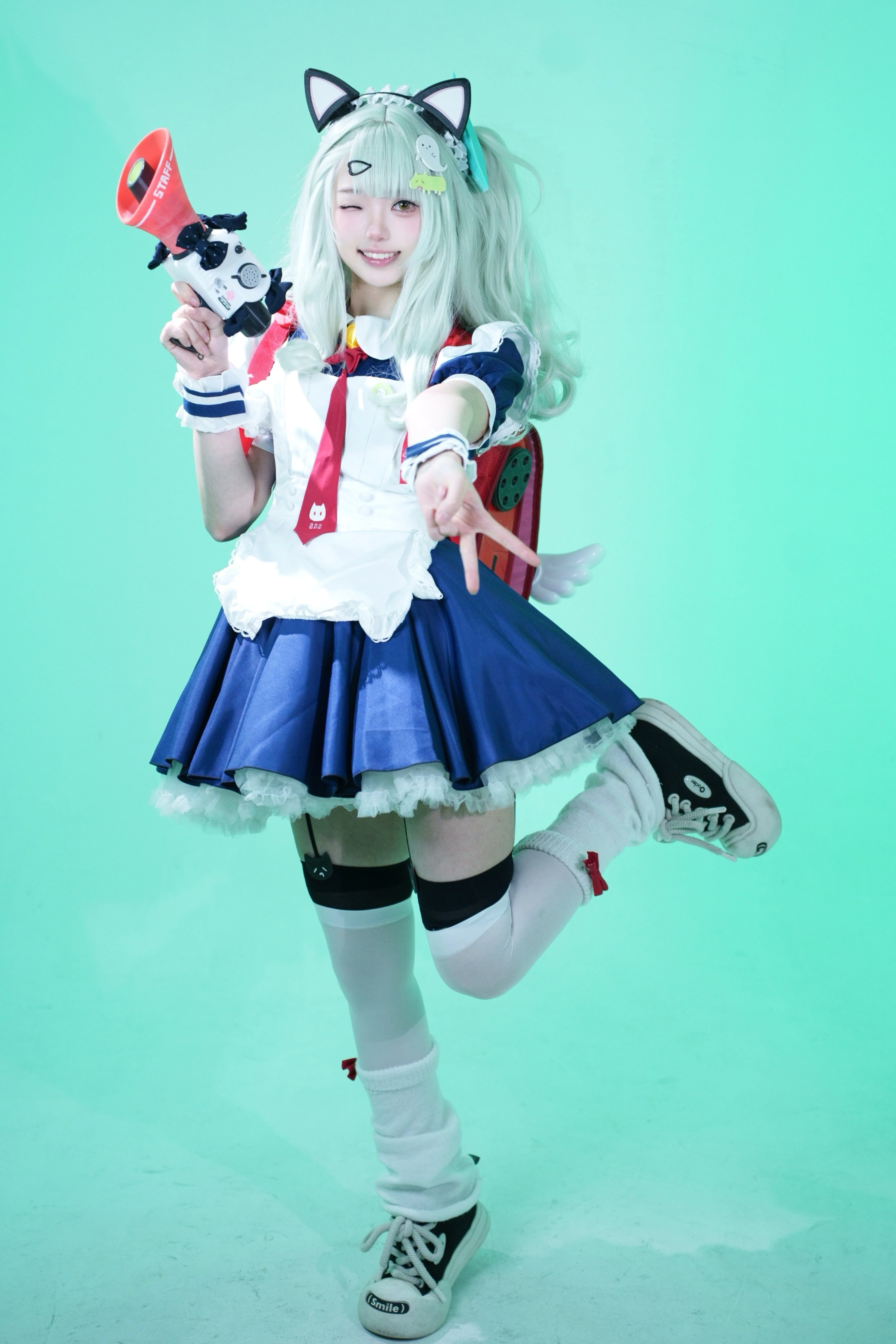 【千夏cos】绝区零萌妹穿搭与活力拍照姿势分享 - 第 2 张